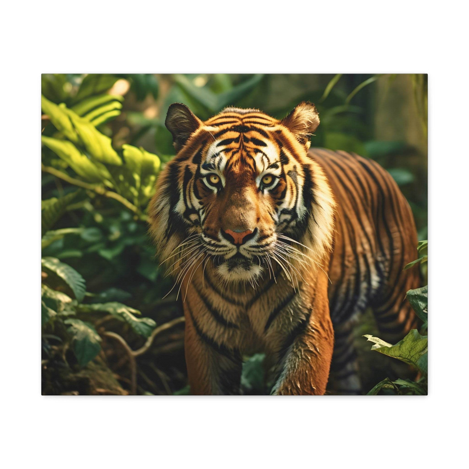 Tiger In Nature Art Canvas Gallery Wraps Tiger Print Large Canvas Art Animal Wall Art minimalist Wall Art Lover Gift - Giftsmojo