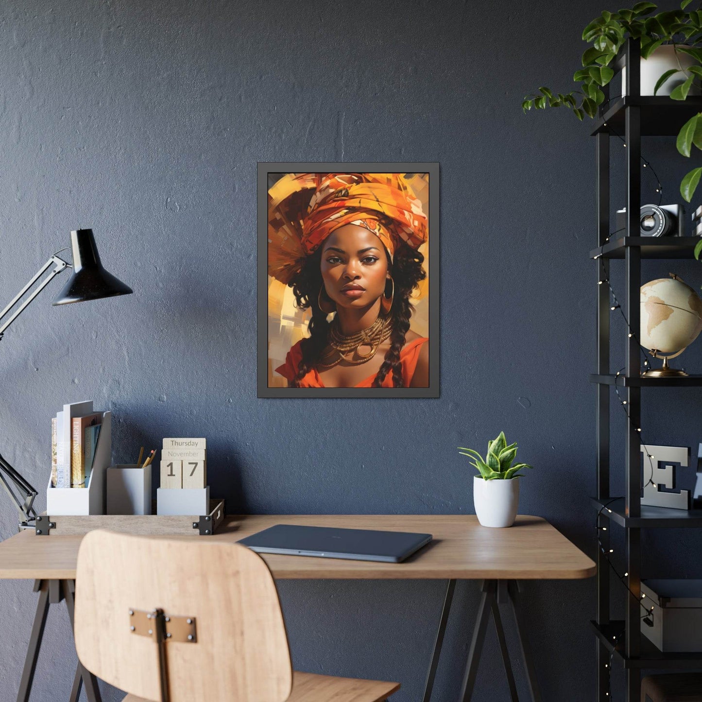 African Woman Framed Paper Posters - Giftsmojo