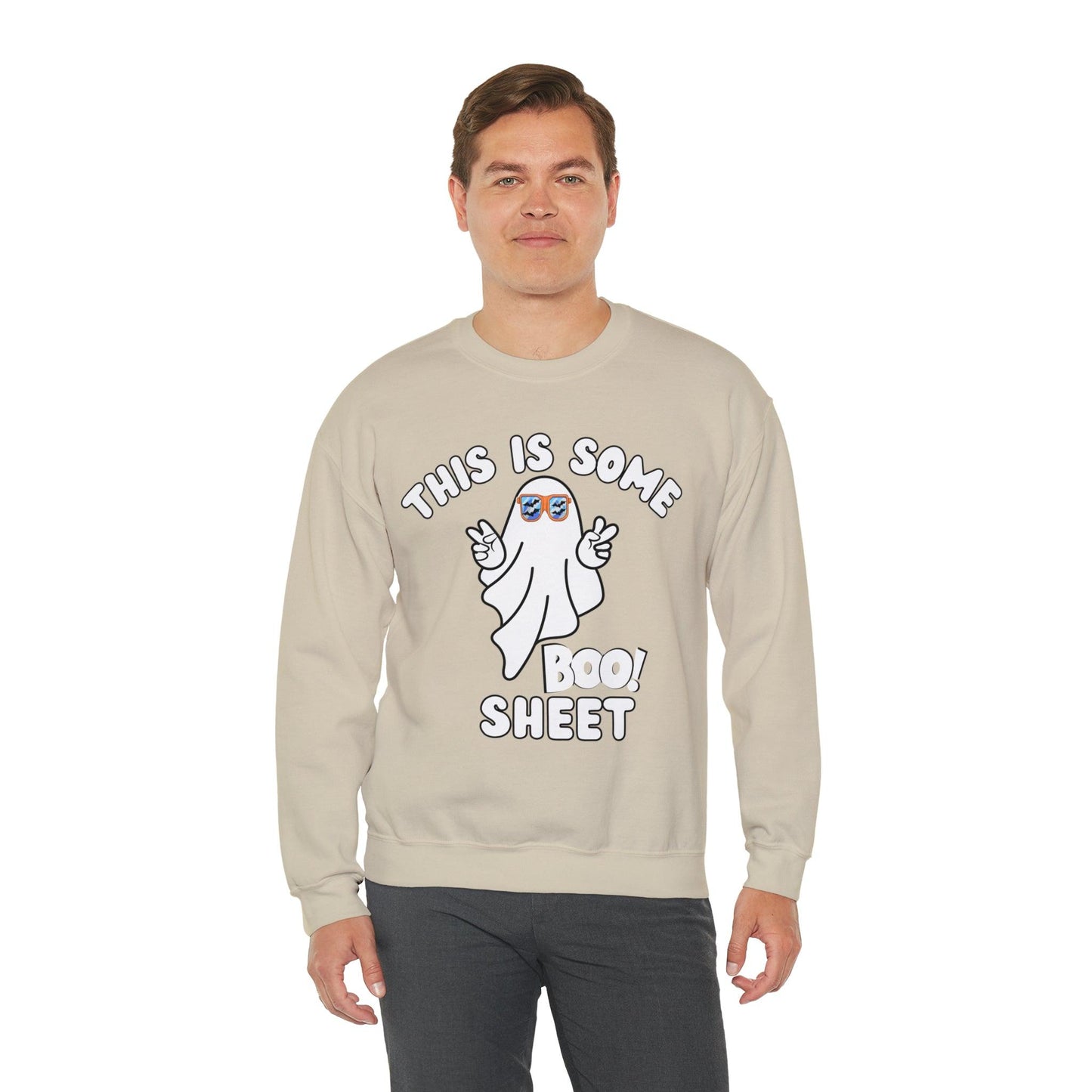 This Is Some Boo Sheet Ghost Sweatshirt Cute Ghost Sweatshirt Boo Ghost Sweatshirt Gift Shirt Funny Halloween Shirt Spooky Season Shirt