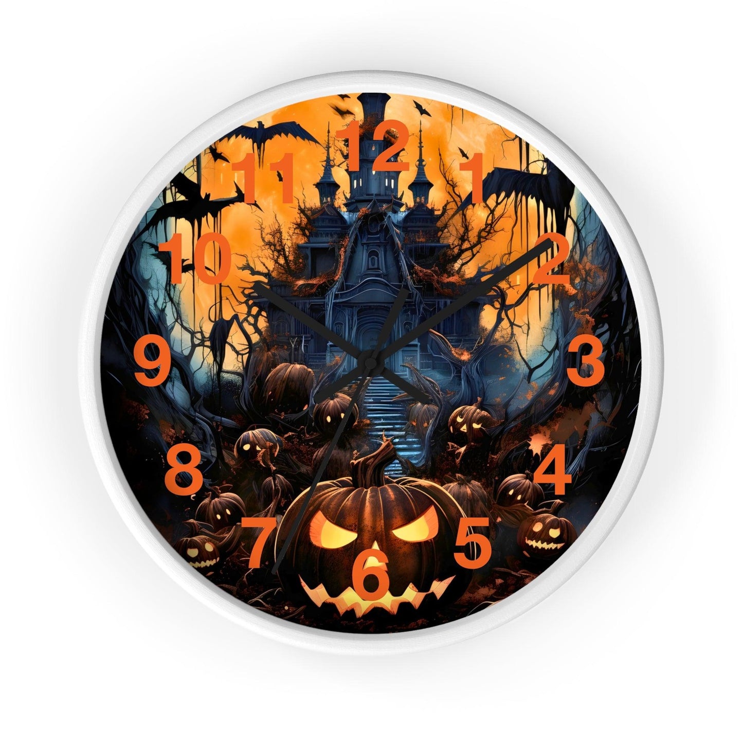 Halloween Ghost Wall Clock Halloween Wall Clocks Halloween Clock Fall Clock Halloween Decor