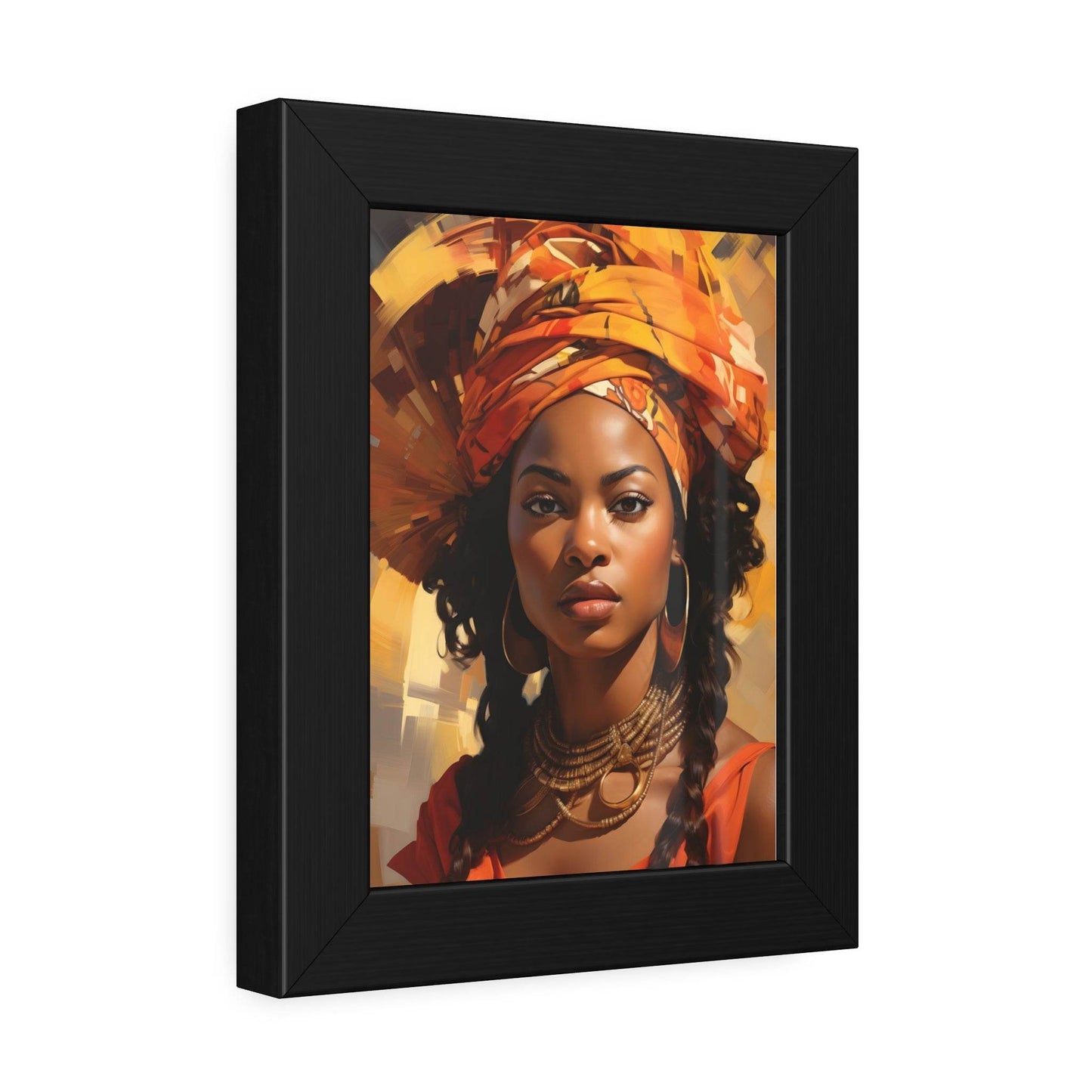 African Woman Framed Paper Posters - Giftsmojo