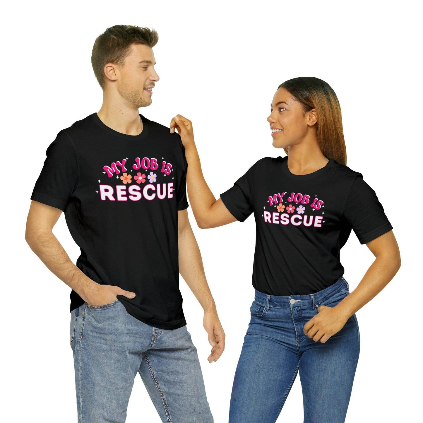 My Job is Rescue Shirt Firefighter Shirt Coast Guard Shirt Paramedic, Lifeguard, - Giftsmojo