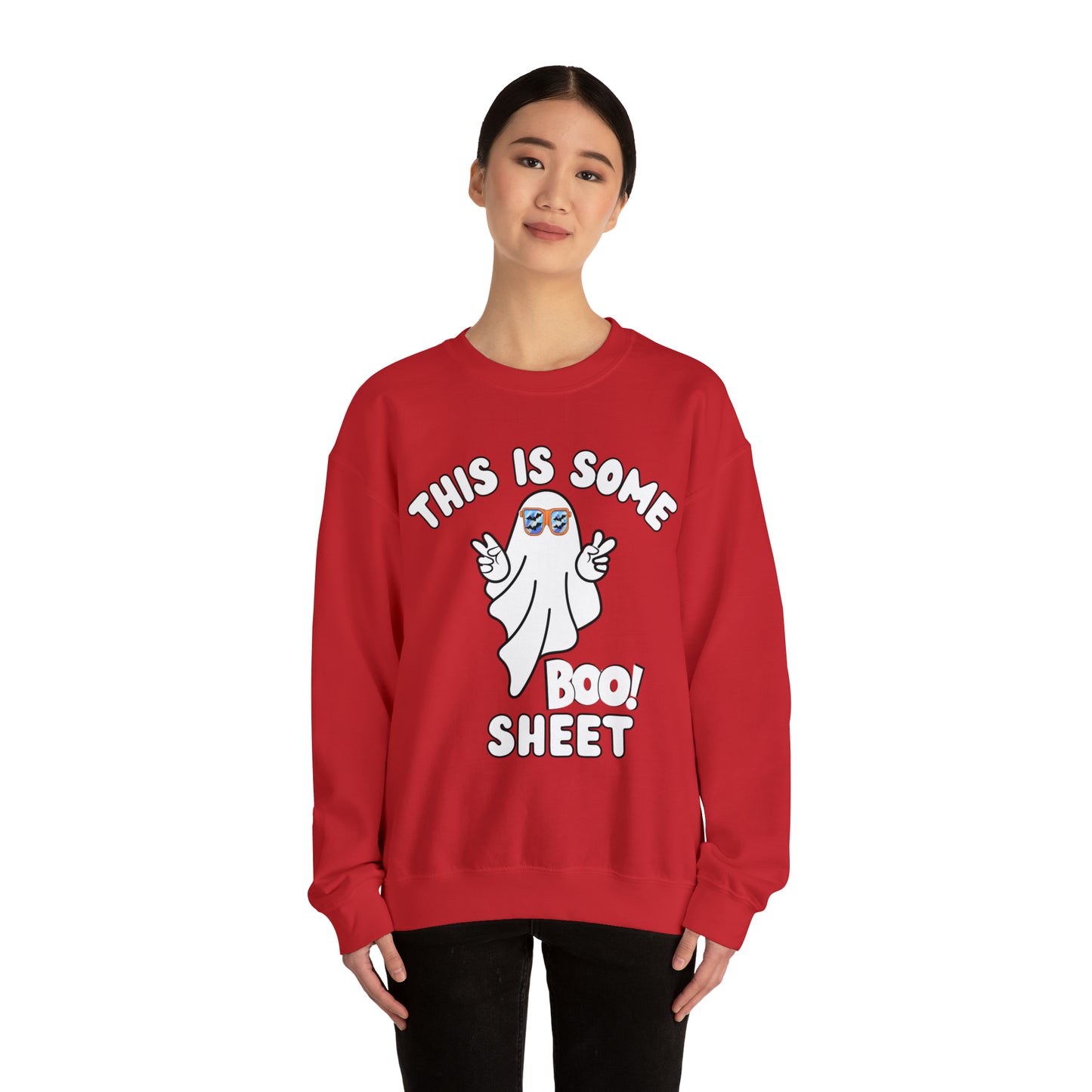 This Is Some Boo Sheet Ghost Sweatshirt Cute Ghost Sweatshirt Boo Ghost Sweatshirt Gift Shirt Funny Halloween Shirt Spooky Season Shirt