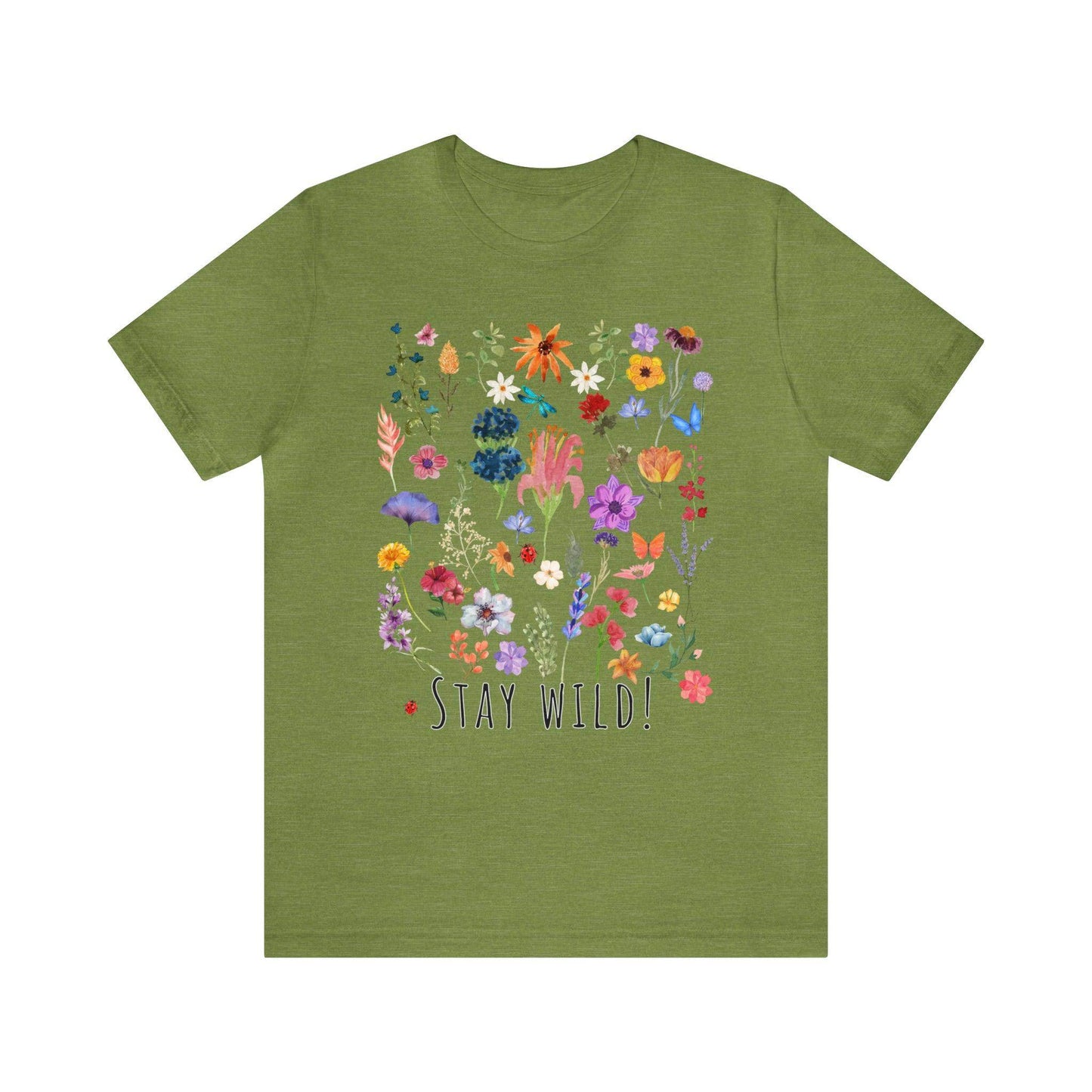 Wildflower Tshirt, Stay Wild Flowers Shirt, Floral Tshirt, Flower Shirt, Gift for Women, Ladies Shirts, Best Friend Gift, Plant Mom shirt - Giftsmojo