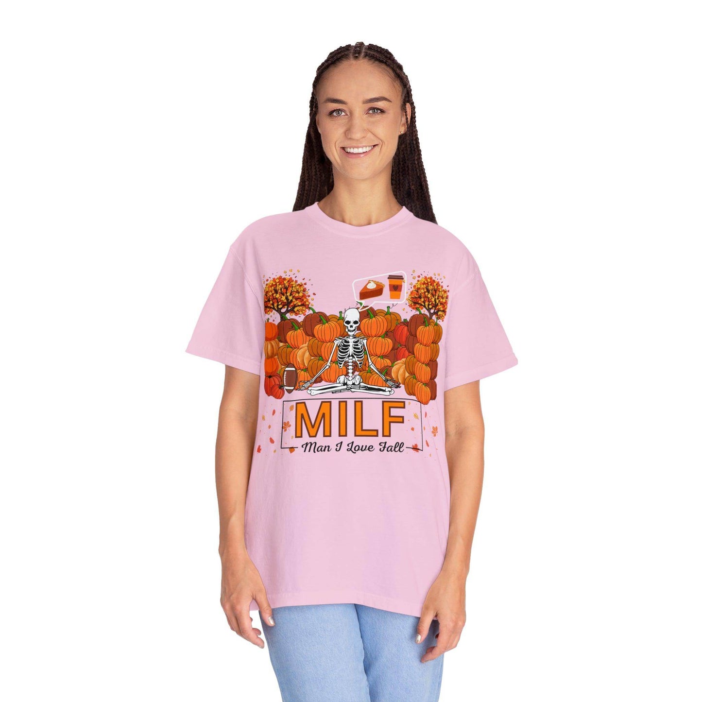 MILF Man I love Fall Gift for Fall Funny Fall Shirts Gift Pumpkin Comfort Colors Shirt - Giftsmojo
