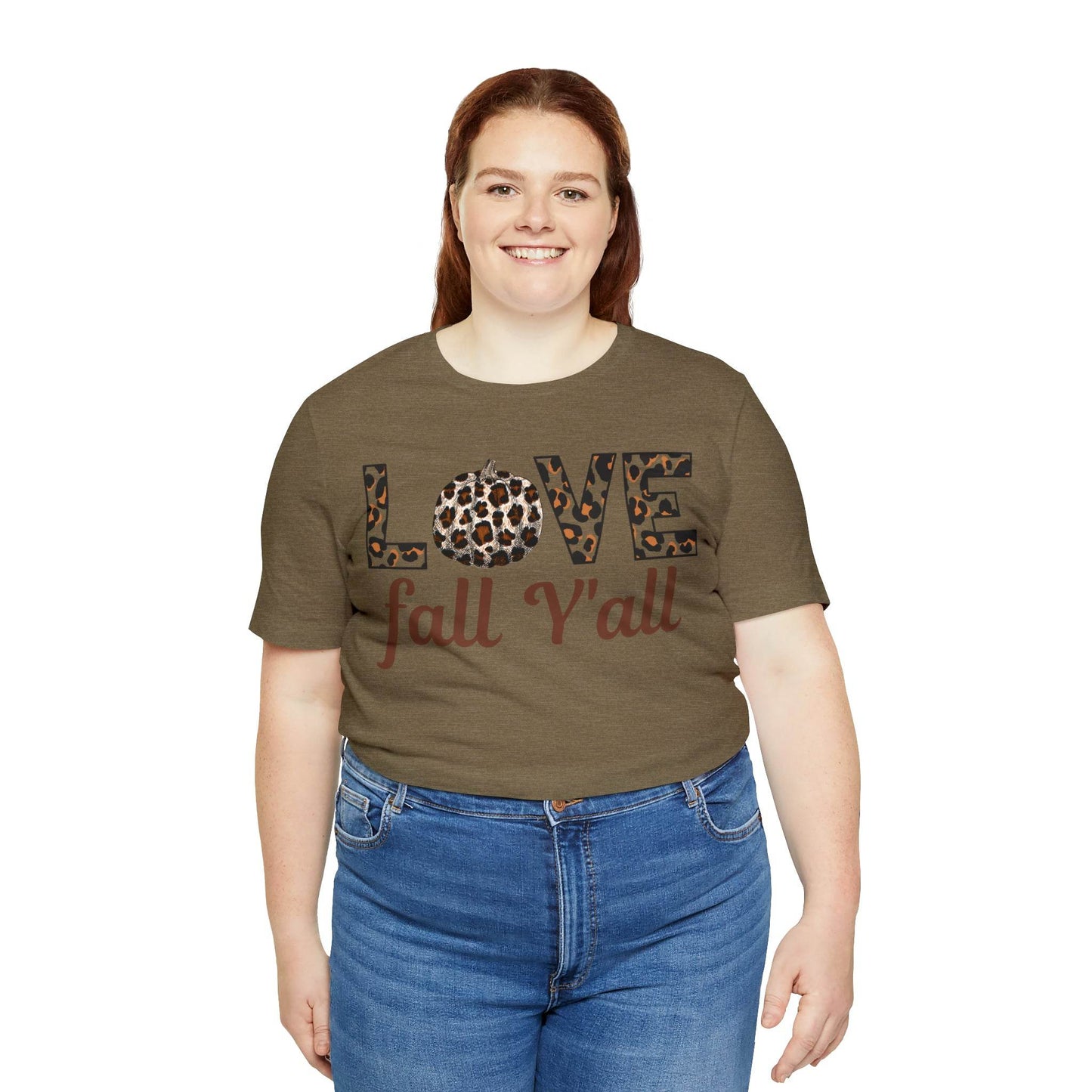 Leopard Print Love Fall Y'all Love Fall shirt Fall lover gift - Giftsmojo