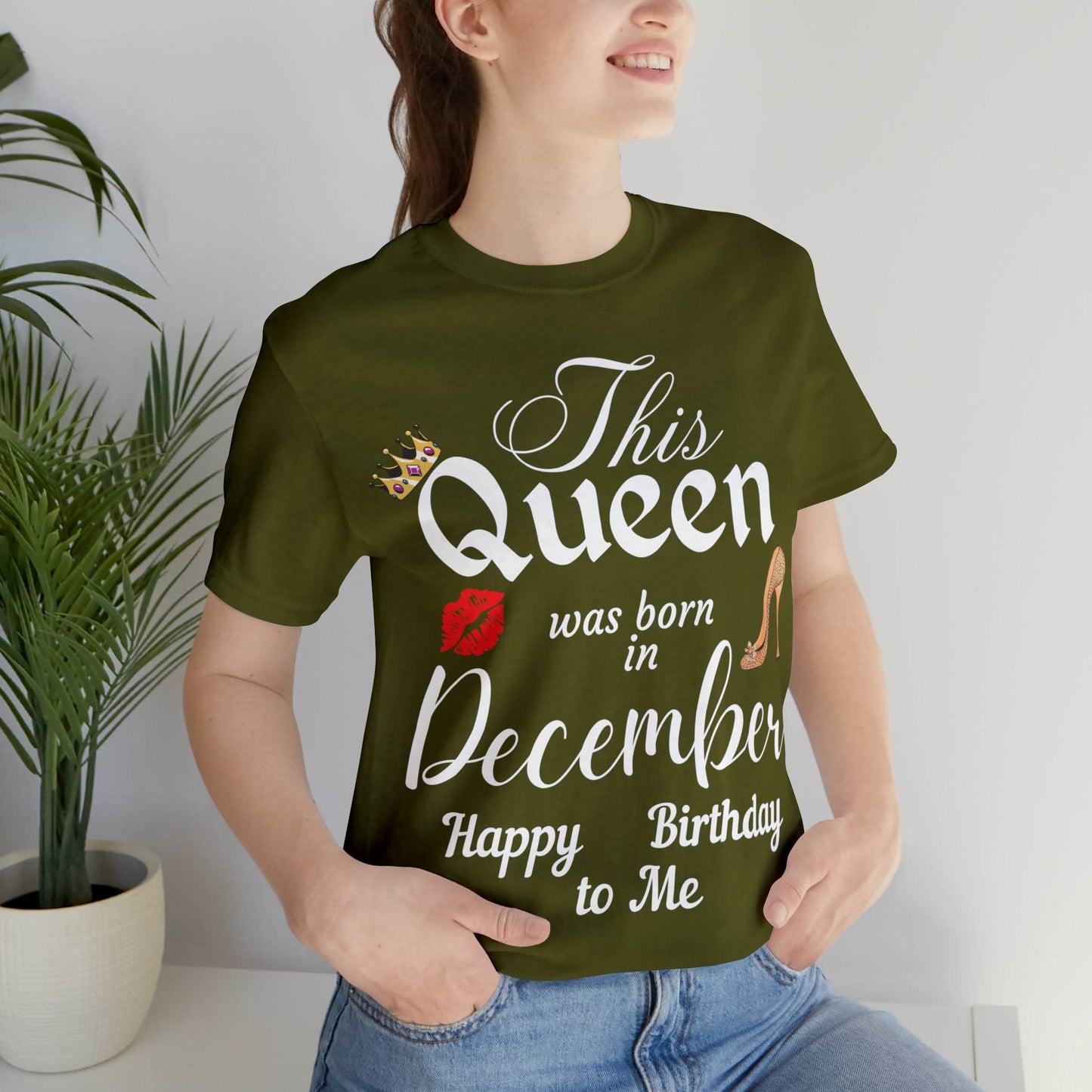 Birthday Queen Shirt, Gift for Birthday, This Queen was born in December Shirt, Funny Queen Shirt, Funny Birthday Shirt, Birthday Gift - Giftsmojo