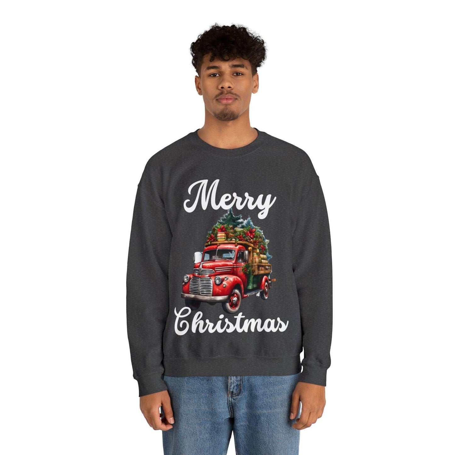 Christmas Tree Truck Sweatshirt Christmas Truck Sweatshirt Christmas Sweater Tree Truck Shirt Christmas Sweatshirt Tree Sweat Pine Tree Pullover - Giftsmojo