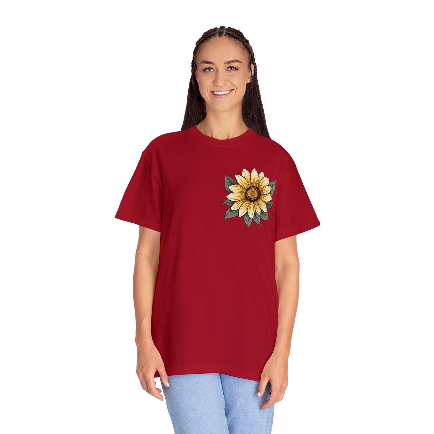 Sunflower Shirt Women Flower Shirt Aesthetic, Floral Graphic Tee Floral Shirt Flower T-shirt, Wild Flower Shirt Gift For Her Wildflower T-shirt - Giftsmojo