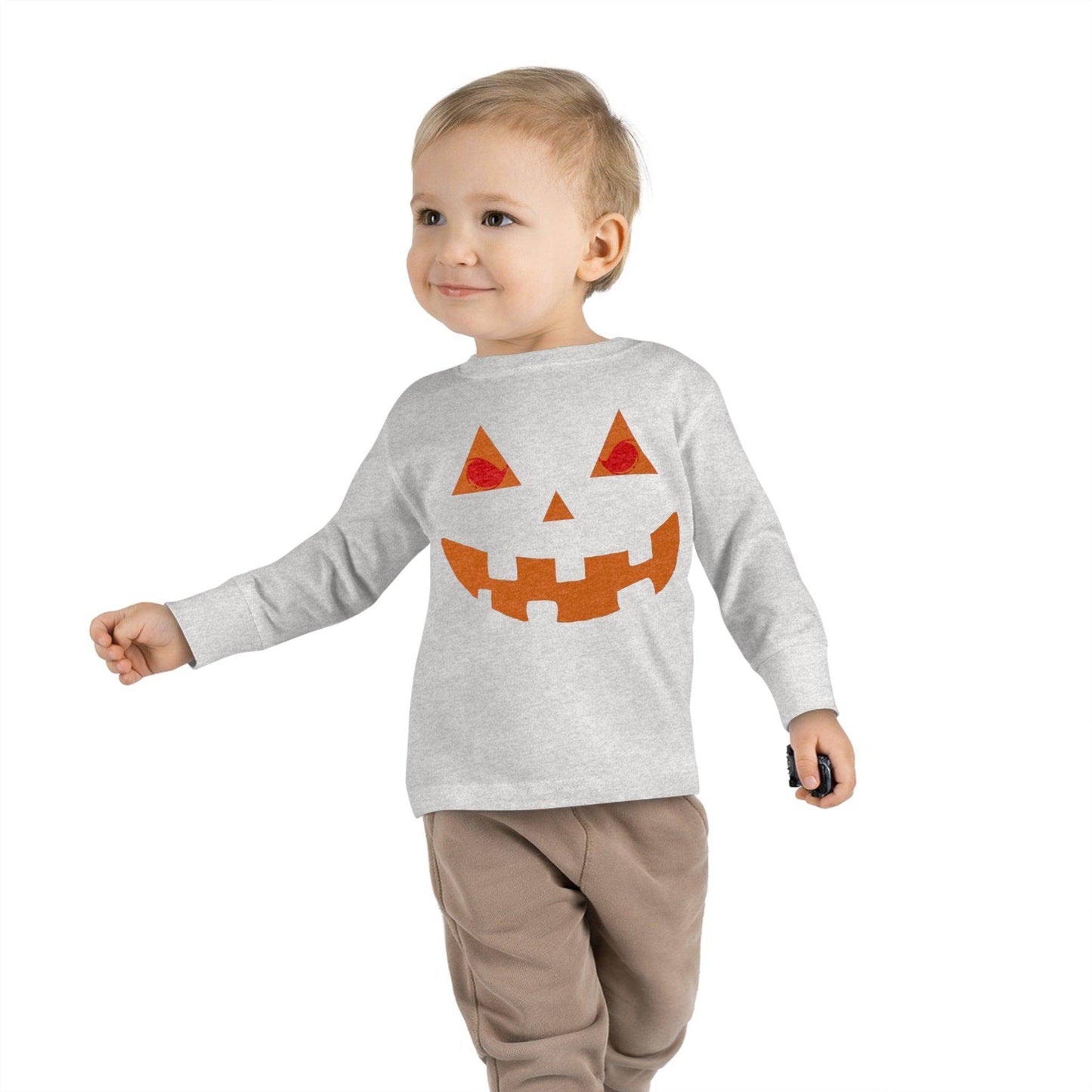 Kids Halloween Pumpkin Face Shirt Kids Jack O Lantern Shirt Kids Halloween Shirt Kids Long Sleeve Trick or Treat Outfit for Halloween - Giftsmojo