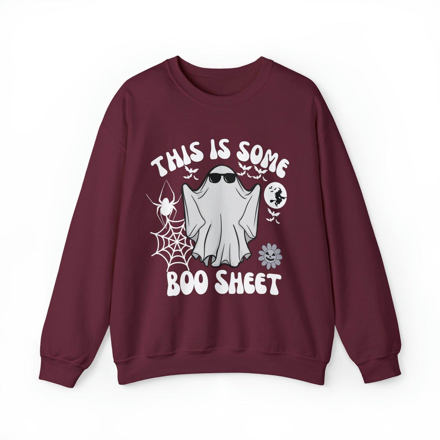 This Is Some Boo Sheet Ghost Sweatshirt Cute Ghost Sweatshirt Boo Ghost Sweatshirt Gift Shirt Funny Halloween Shirt Spooky Season Shirt - Giftsmojo