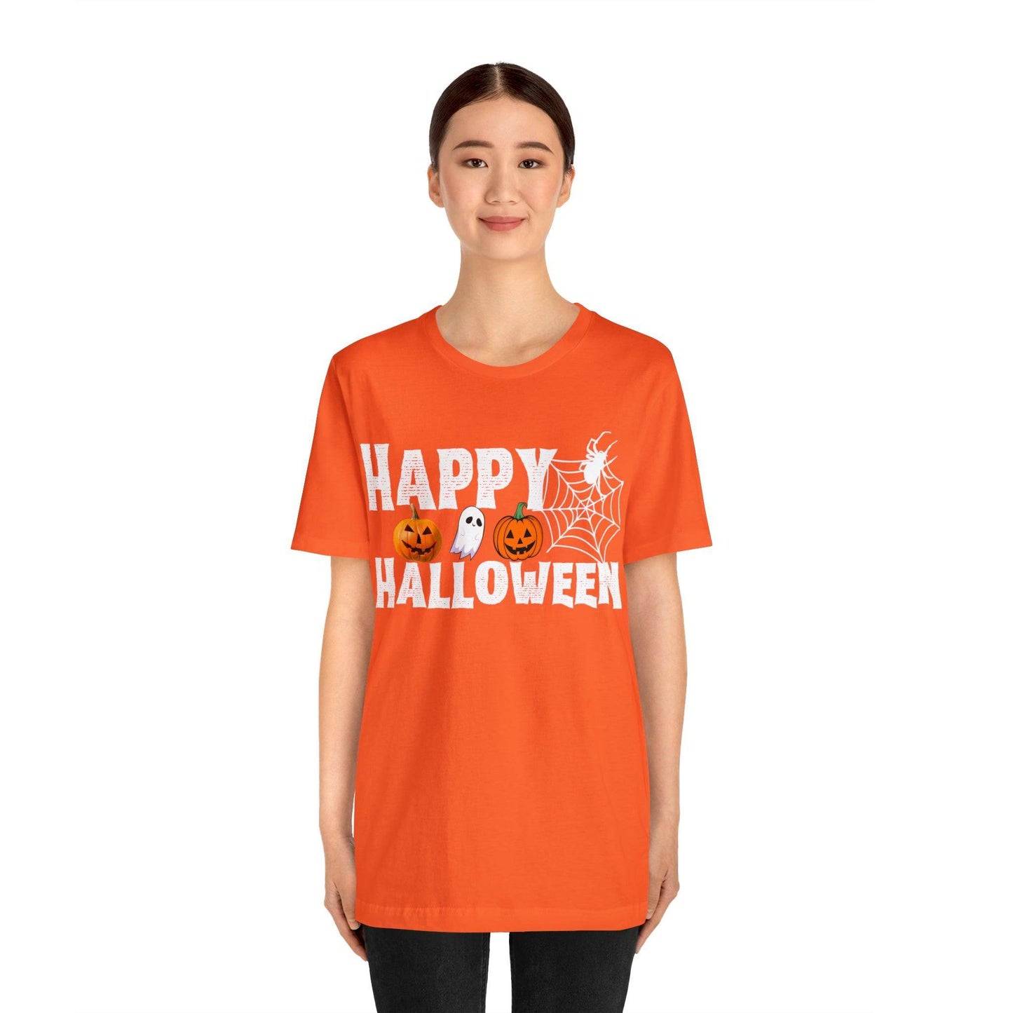 Happy Halloween Costume Pumpkin Ghost Spider Shirt - Giftsmojo