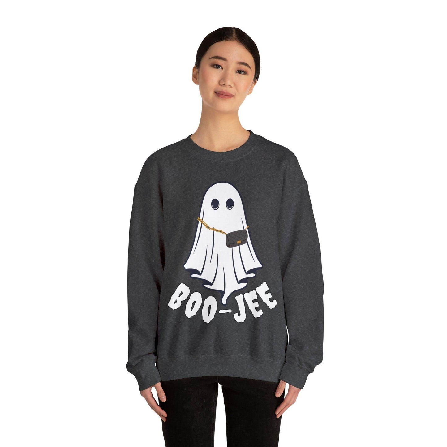 Boo-Jee Sweatshirt, Boo Halloween Sweatshirt, Spooky Ghost Sweatshirt, Boo Jee Shirt, Halloween Ghost Sweatshirt, Halloween Boo Shirt - Giftsmojo