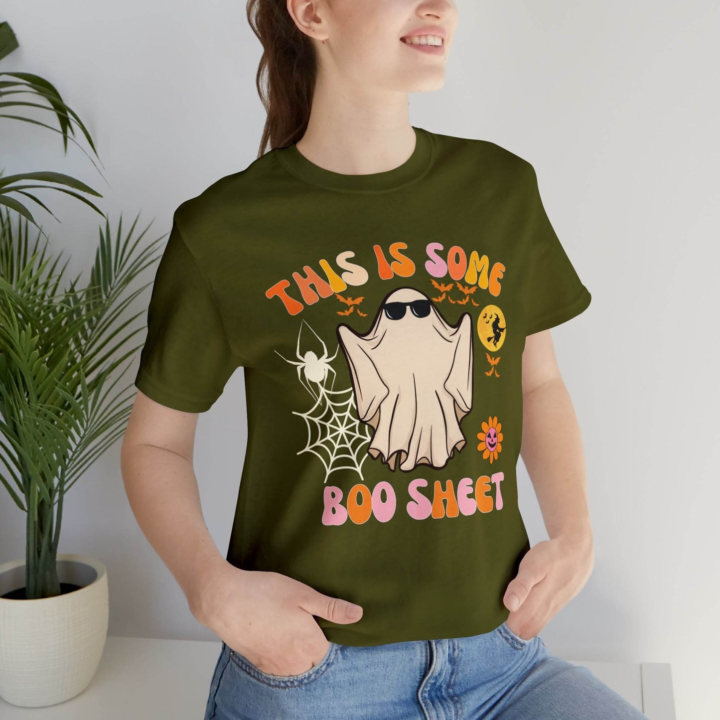 This Is Some Boo Sheet Funny Halloween Shirt Funny Halloween Costume Spooky Season Tee Funny Gift Shirt for Birthday Christmas Anniversary - Giftsmojo