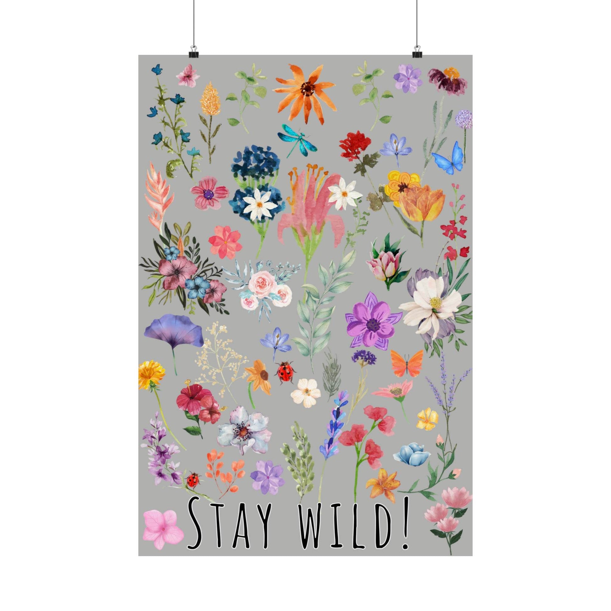 Watercolor Wildflowers Wall Art - Giftsmojo