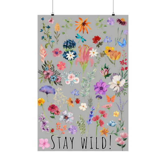Watercolor Wildflowers Wall Art - Giftsmojo