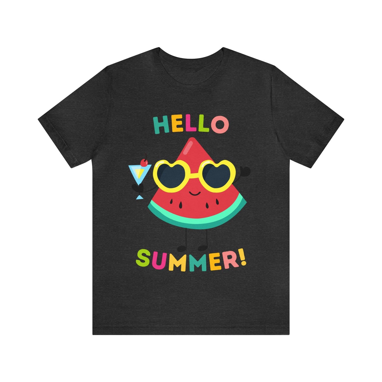 Hello Summer Shirt, Funny Summer Casual Top Tee,Unisex Summer Tshirt Ladies