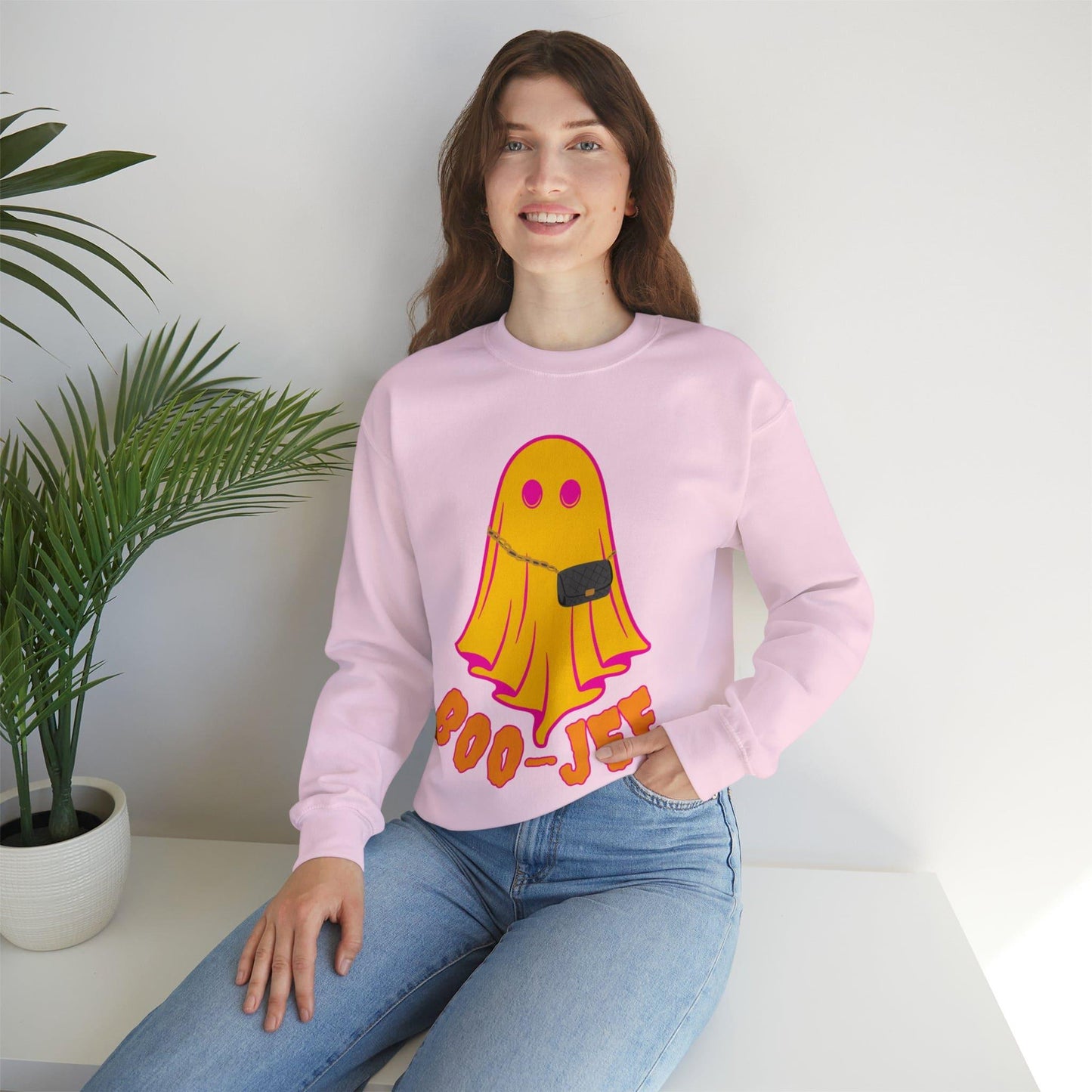 Boo-Jee Sweatshirt, Boo Halloween Sweatshirt, Spooky Ghost Sweatshirt, Boo Jee Shirt, Halloween Ghost Sweatshirt, Halloween Boo Shirt - Giftsmojo