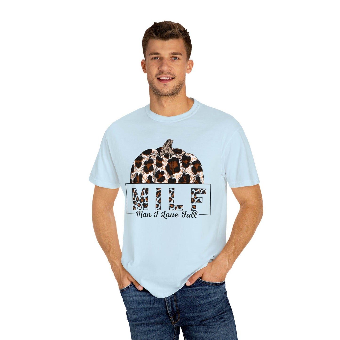MILF Man I love Fall Gift for Fall Lover Shirt, Comfort Colors Funny Fall Shirts Gift, Thanksgiving Gift, Funny Halloween Shirts Sarcastic - Giftsmojo