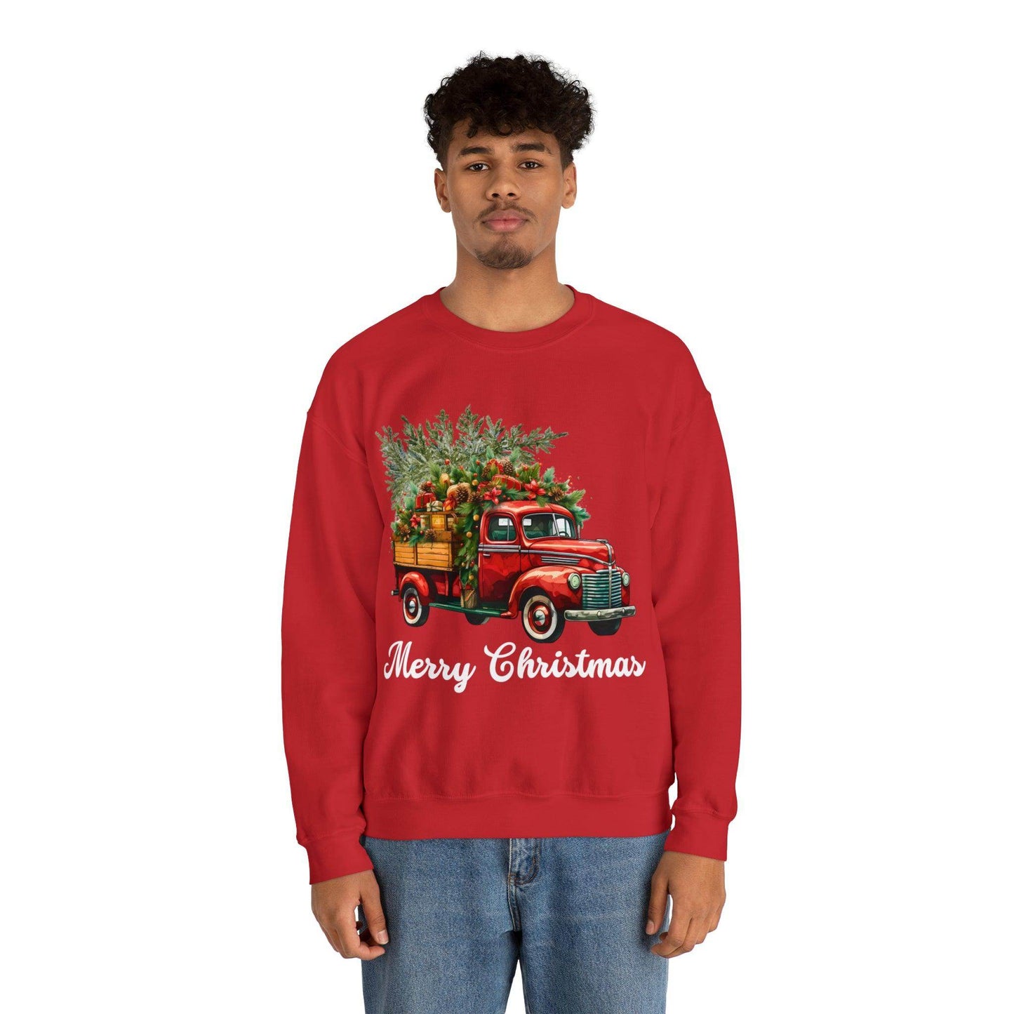 Christmas Tree Truck Sweatshirt Christmas Truck Sweatshirt Christmas Sweater Tree Truck Shirt Christmas Sweatshirt Tree Sweat Pine Tree Pullover - Giftsmojo
