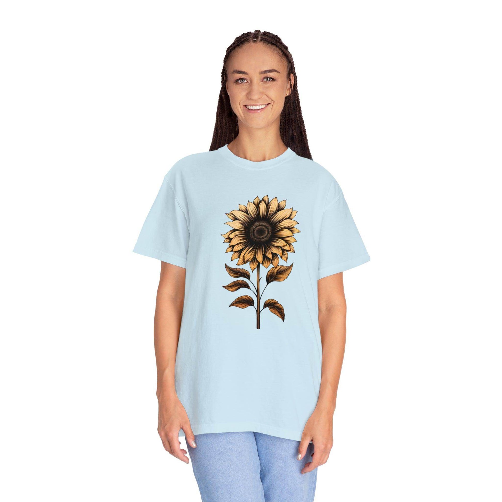 Vintage Sunflower Shirt Flower Shirt Aesthetic, Floral Graphic Tee Floral Shirt Flower T-shirt, Vintage Wild Flower Shirt Vintage Flower Shirt, - Giftsmojo
