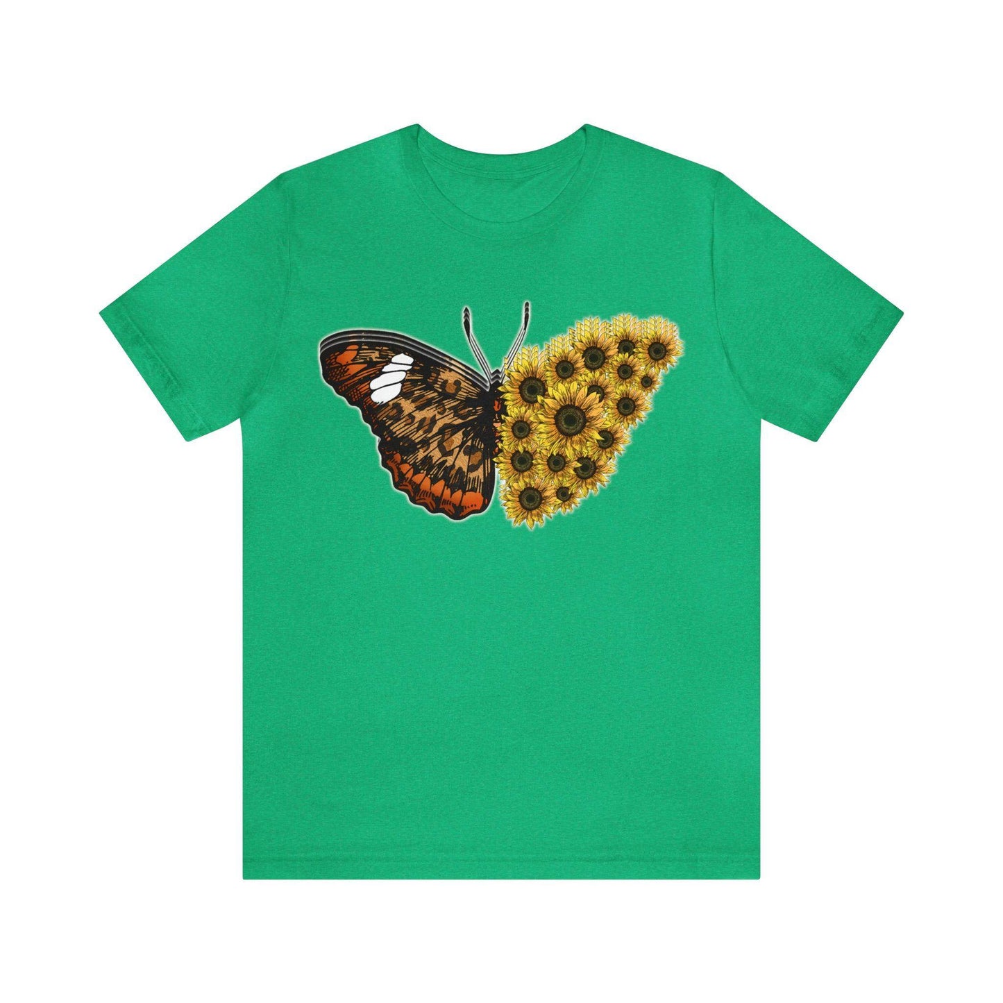 Butterfly Shirt, Sunflower Shirt, Insect Shirt Nature love T shirtFloral Tee Shirt, Flower Shirt, Garden Shirt, Womens Fall Summer shirt - Giftsmojo
