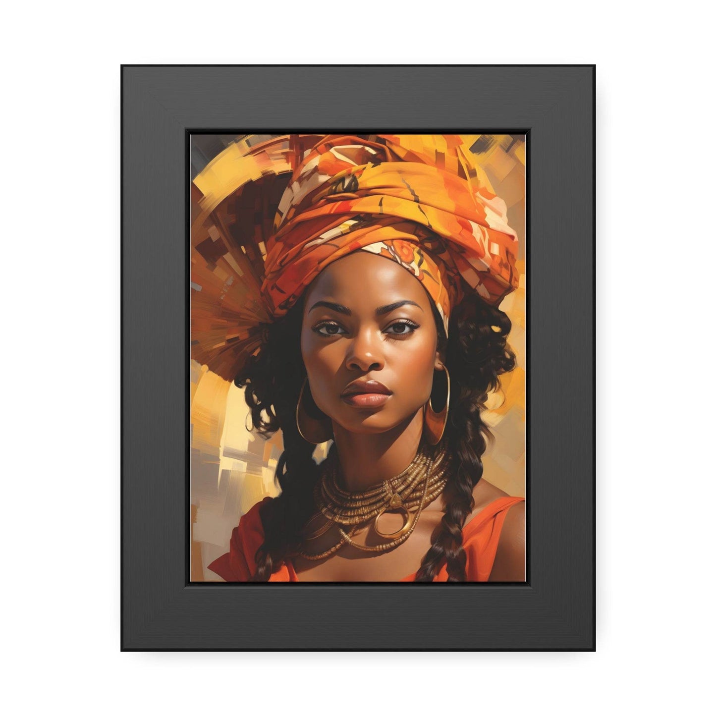 African Woman Framed Paper Posters - Giftsmojo