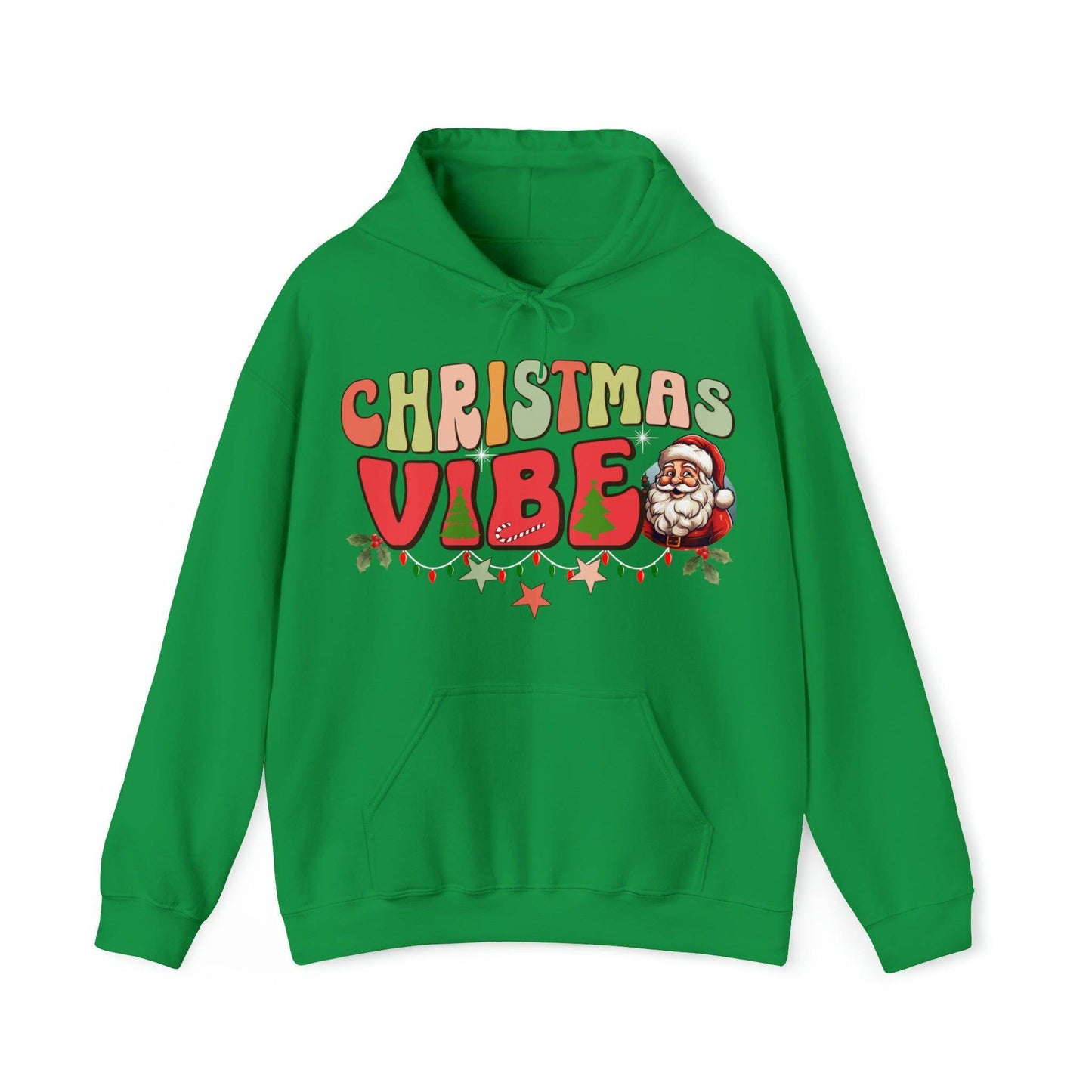 Cute Christmas Vibes Hooded Sweatshirt Funny Christmas Shirt - Giftsmojo