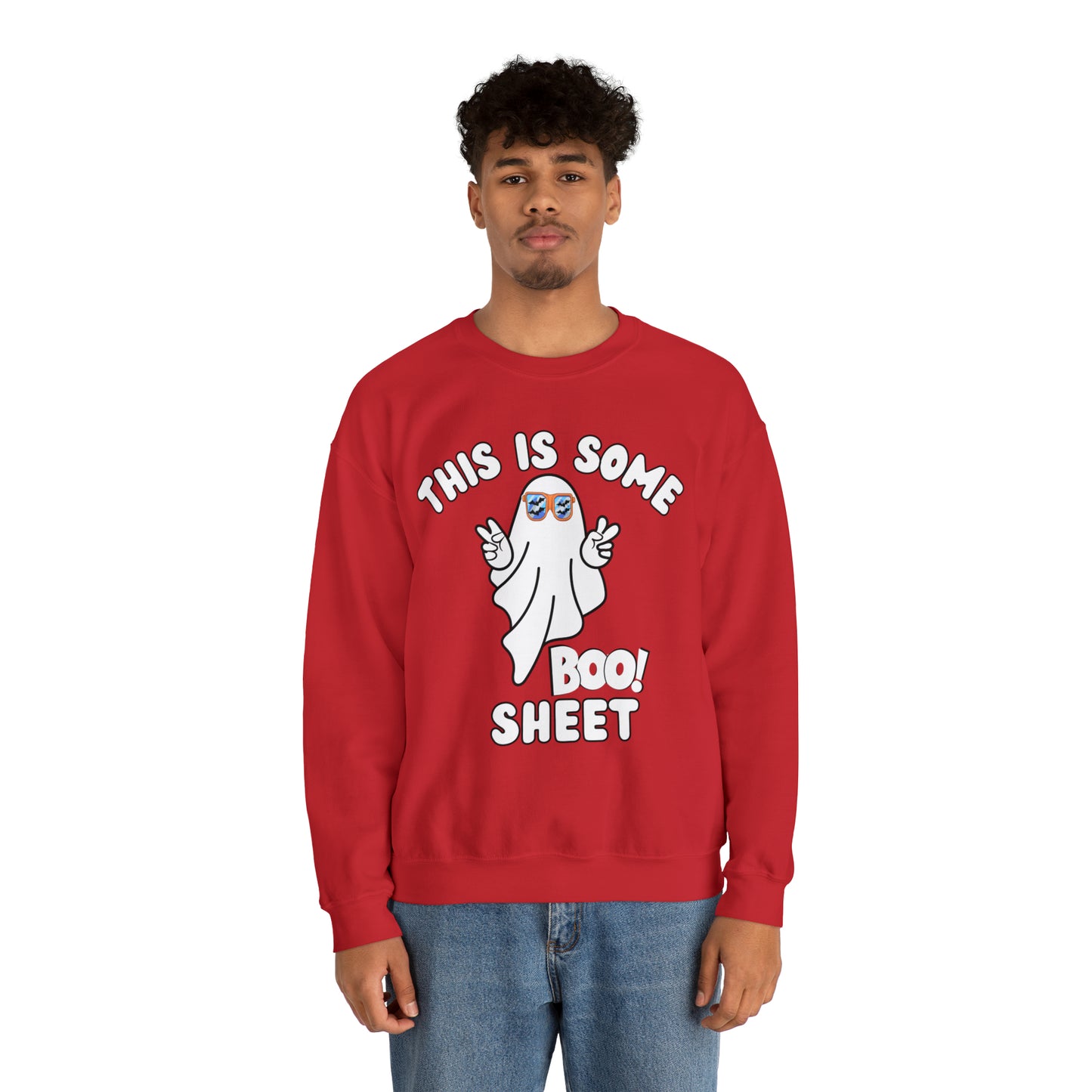 This Is Some Boo Sheet Ghost Sweatshirt Cute Ghost Sweatshirt Boo Ghost Sweatshirt Gift Shirt Funny Halloween Shirt Spooky Season Shirt
