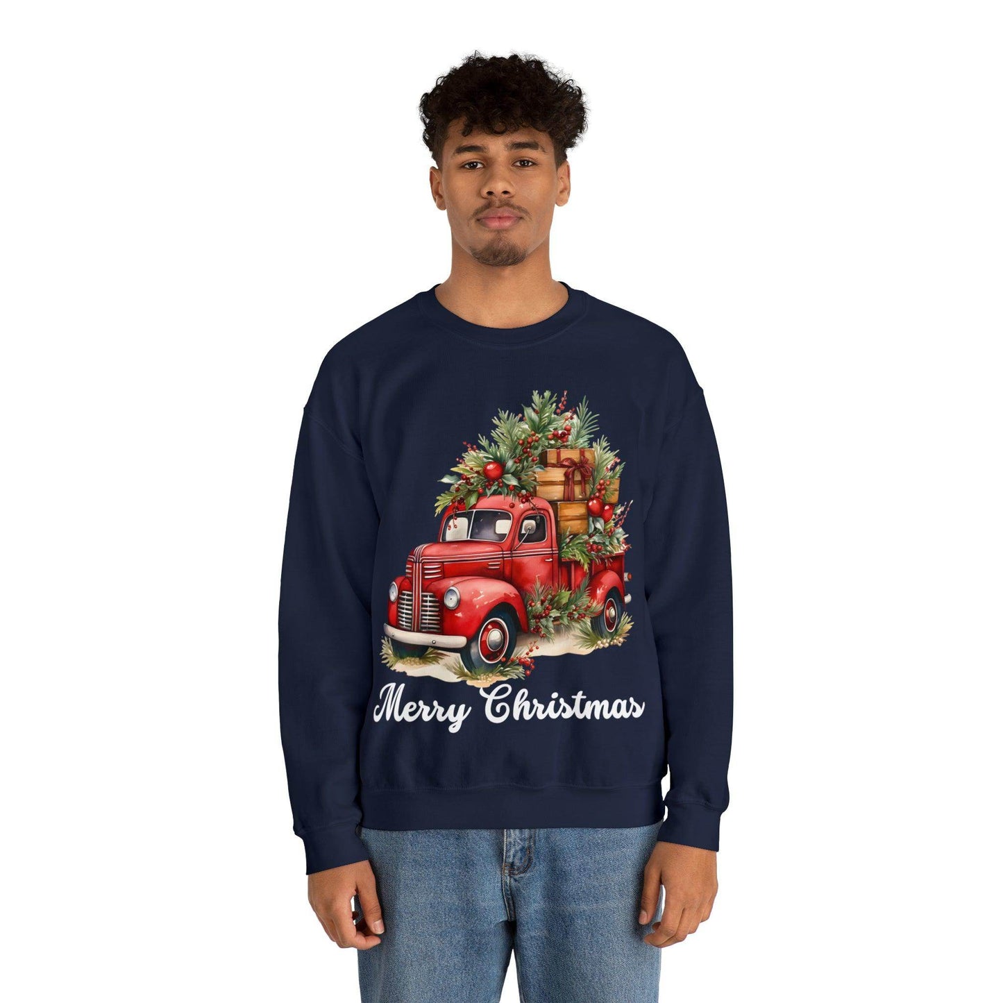 Christmas Tree Truck Sweatshirt Christmas Tree Sweatshirt Christmas Sweater Tree Truck Shirt Christmas Sweatshirt Tree Sweat Pine Tree - Giftsmojo