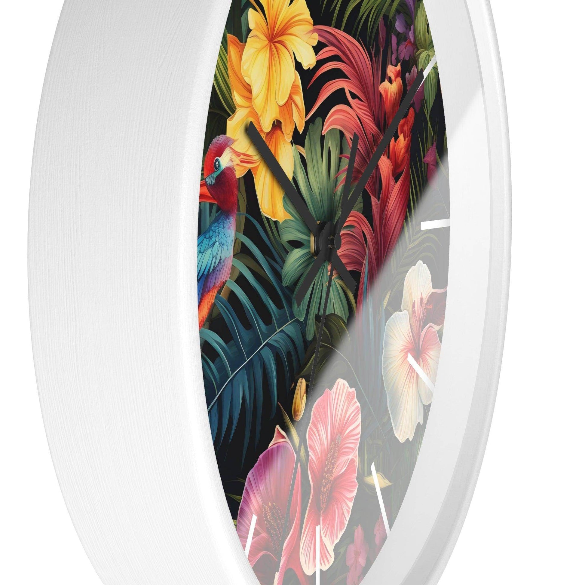 Wild Flower Wall Clock Flower Wall Clocks Home Clock Spring Clock Floral Clock Home Decor - Giftsmojo