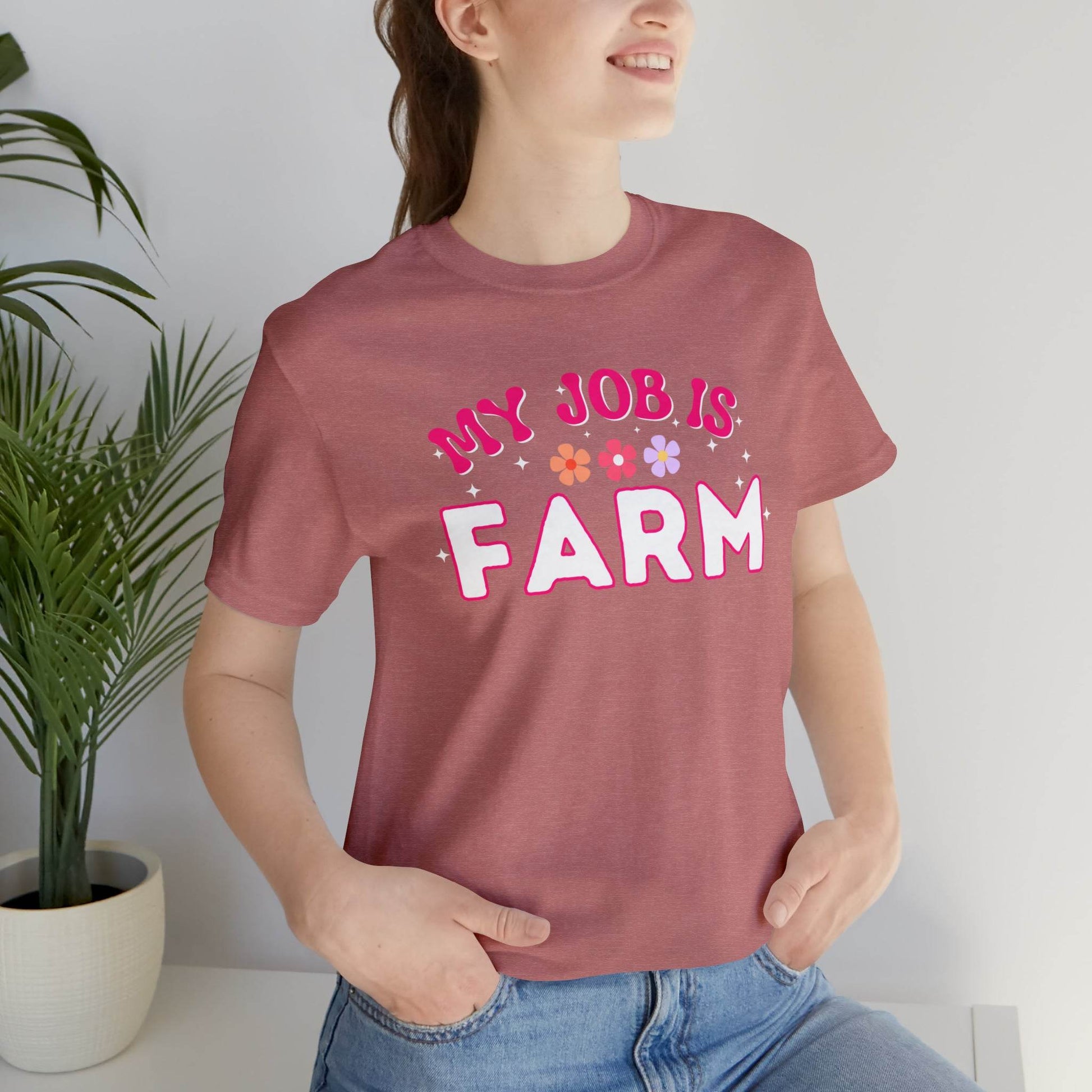 My Job is Farm Shirt Farmer Shirt Farming Shirt Homestead Gardening Shirt - Giftsmojo