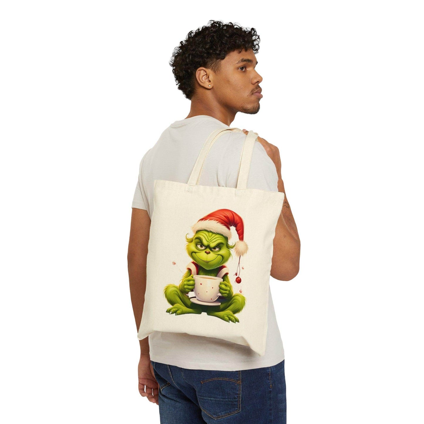 Grinch Tote Bag Christmas Bag Christmas Tote Bag The Grinch Bag Canvas Tote Bag Shopping Bag Gift For Women Totes Birthday Gift Bag - Giftsmojo