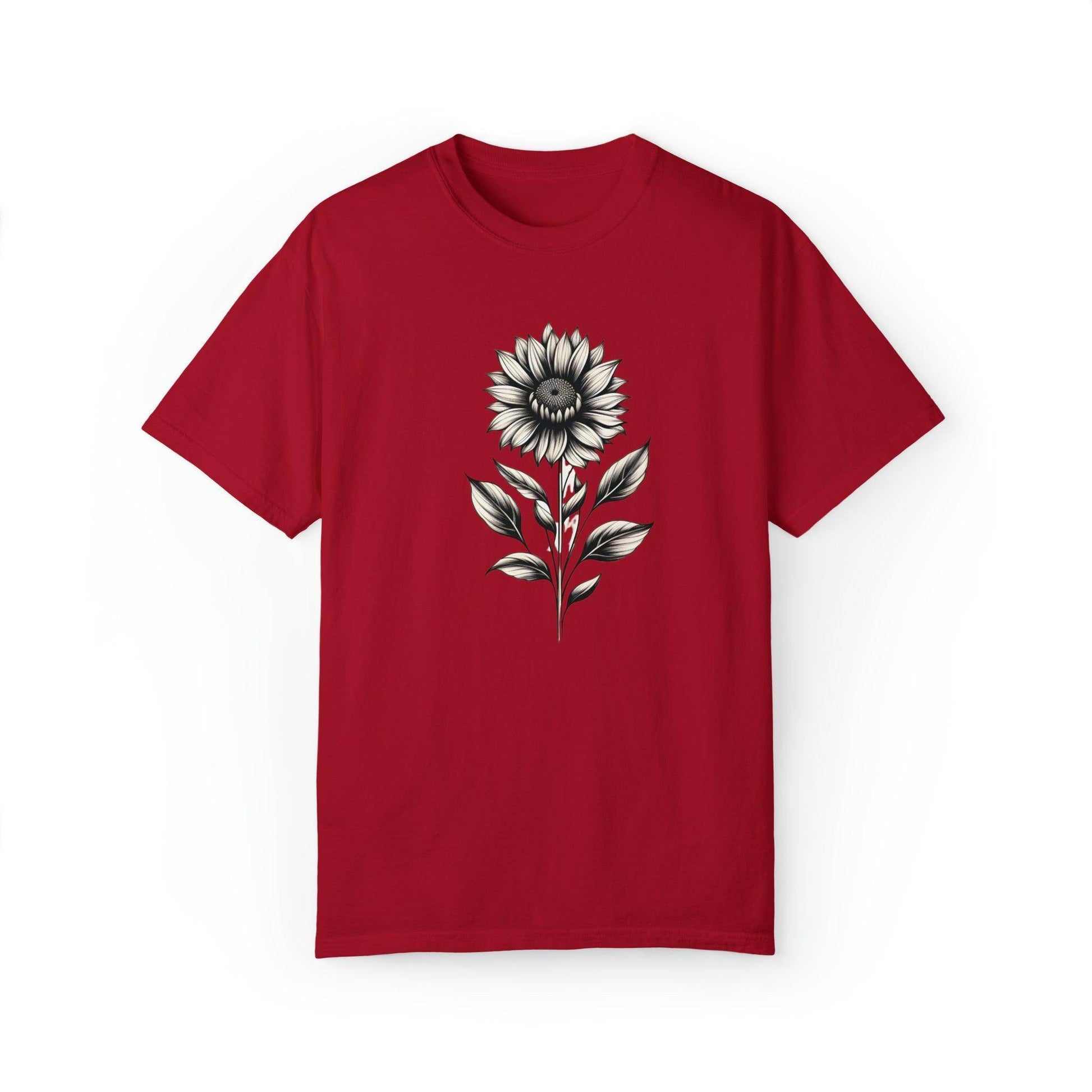 Sunflower Shirt Flower Shirt Aesthetic, Floral Graphic Tee Floral Shirt Flower T-shirt, Wild Flower Shirt Gift For Her Wildflower T-shirt - Giftsmojo