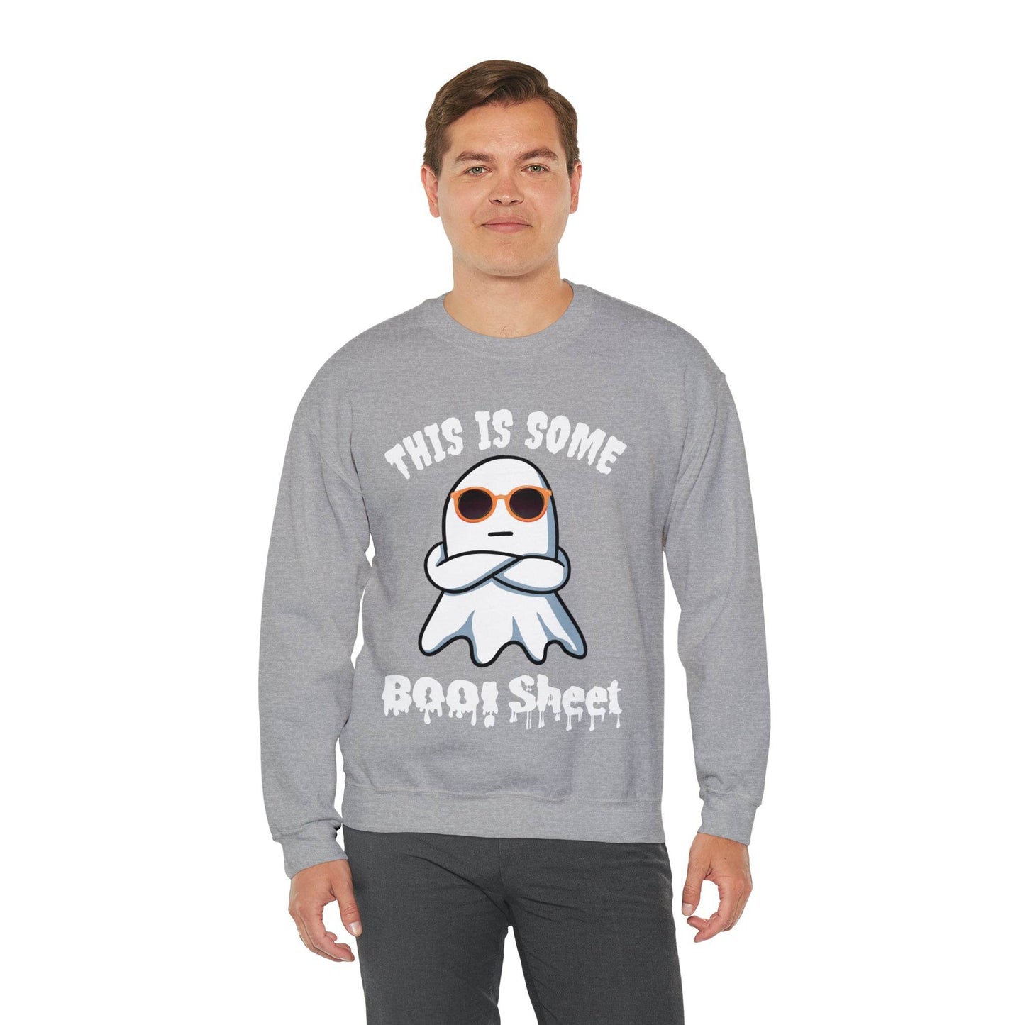 This Is Some Boo Sheet Ghost Sweatshirt Cute Ghost Sweatshirt Boo Ghost Sweatshirt Gift Shirt Funny Halloween Shirt Spooky Season Shirt - Giftsmojo