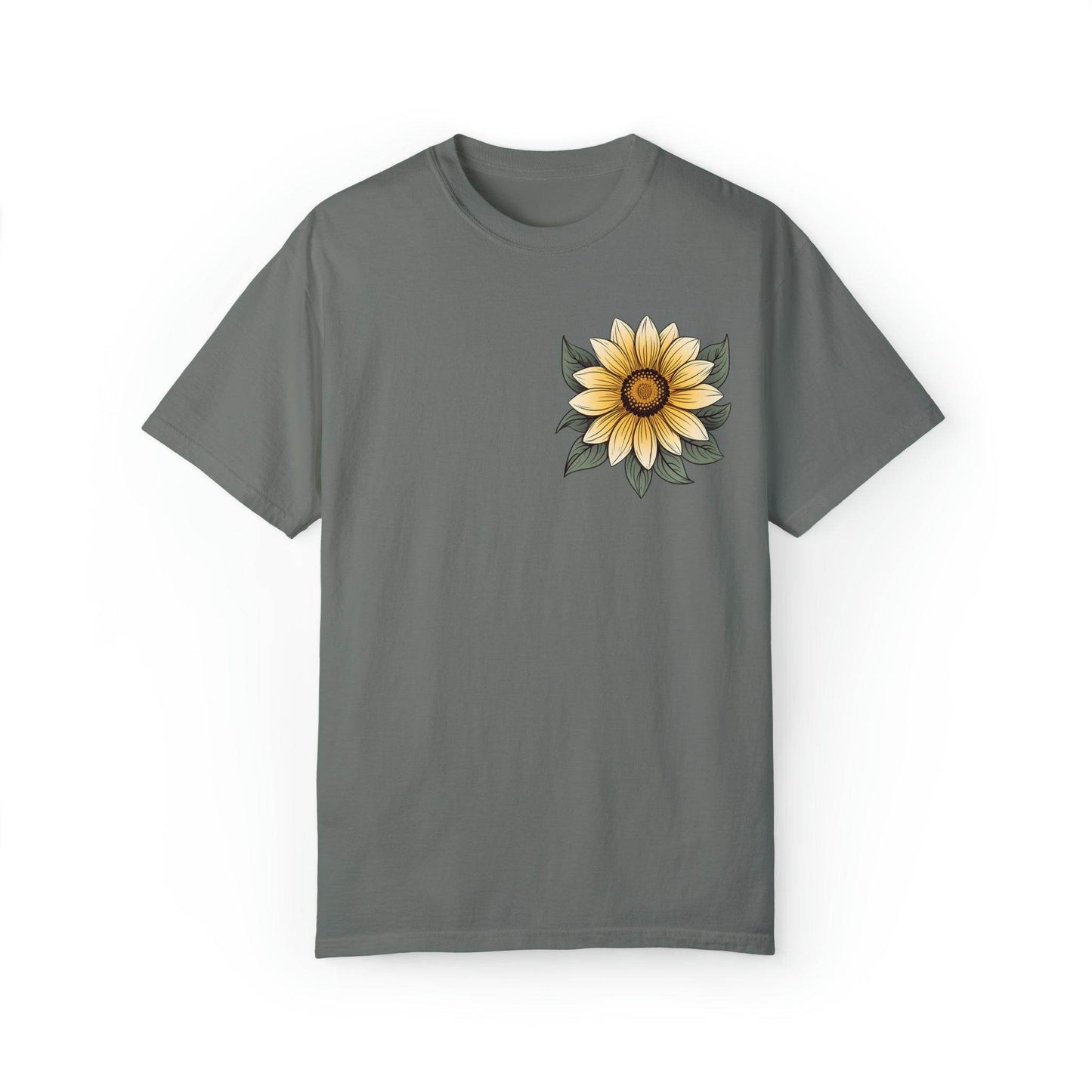Sunflower Shirt Women Flower Shirt Aesthetic, Floral Graphic Tee Floral Shirt Flower T-shirt, Wild Flower Shirt Gift For Her Wildflower T-shirt - Giftsmojo