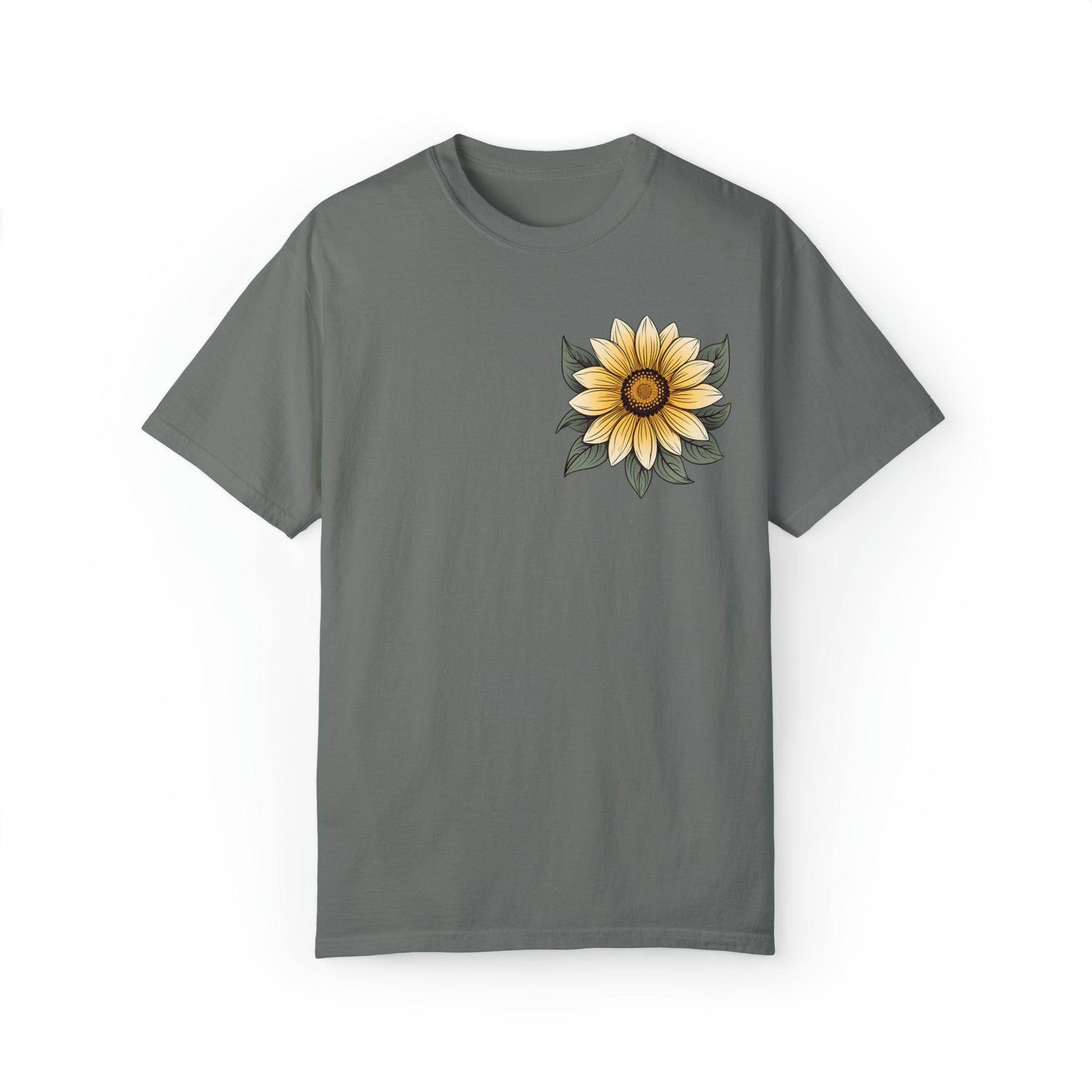 Sunflower Shirt Women Flower Shirt Aesthetic, Floral Graphic Tee Floral Shirt Flower T-shirt, Wild Flower Shirt Gift For Her Wildflower T-shirt - Giftsmojo