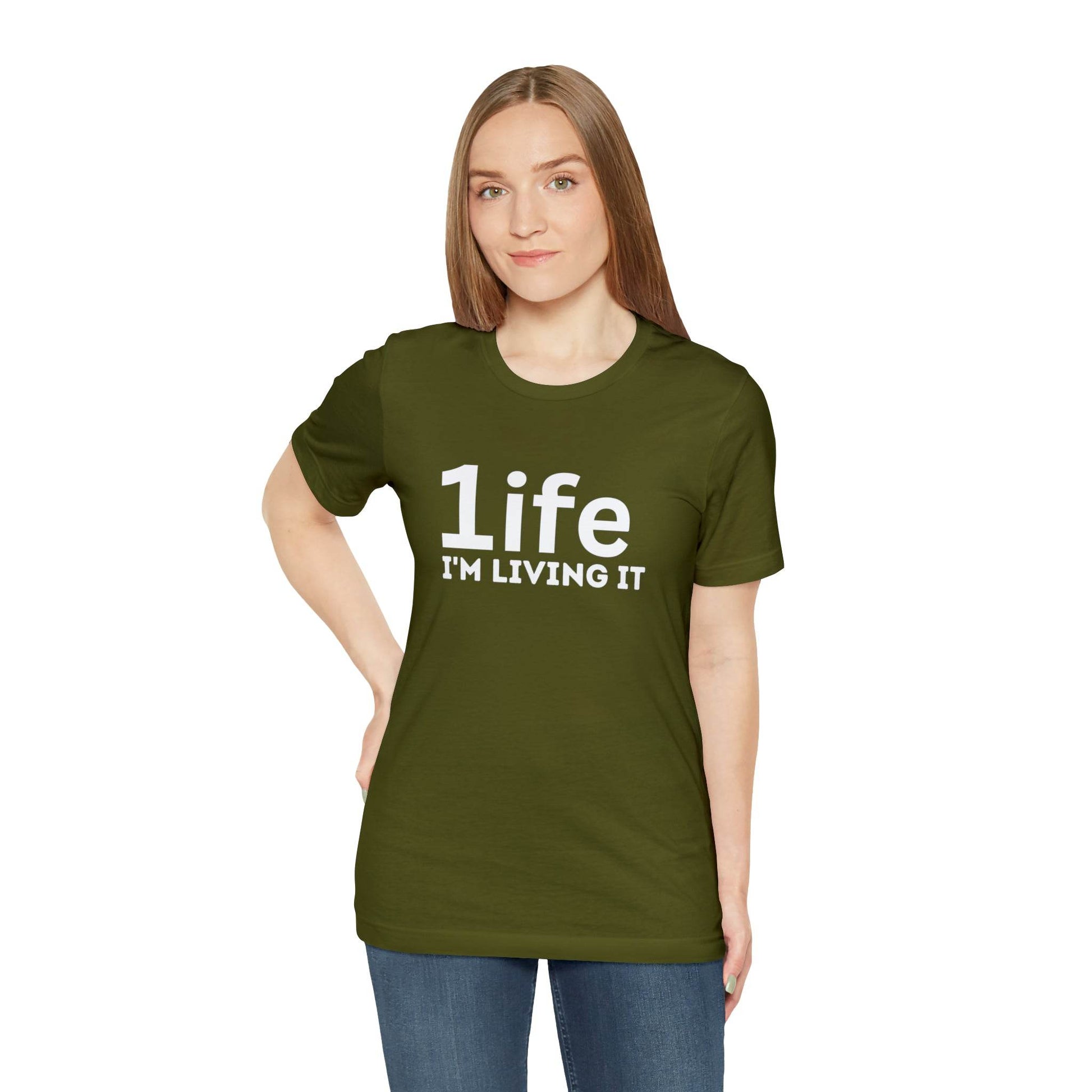 One Life I'M Living It Shirt One life Shirt 1life shirt Live Your Life You Only Have One Life To Live Shirt - Giftsmojo