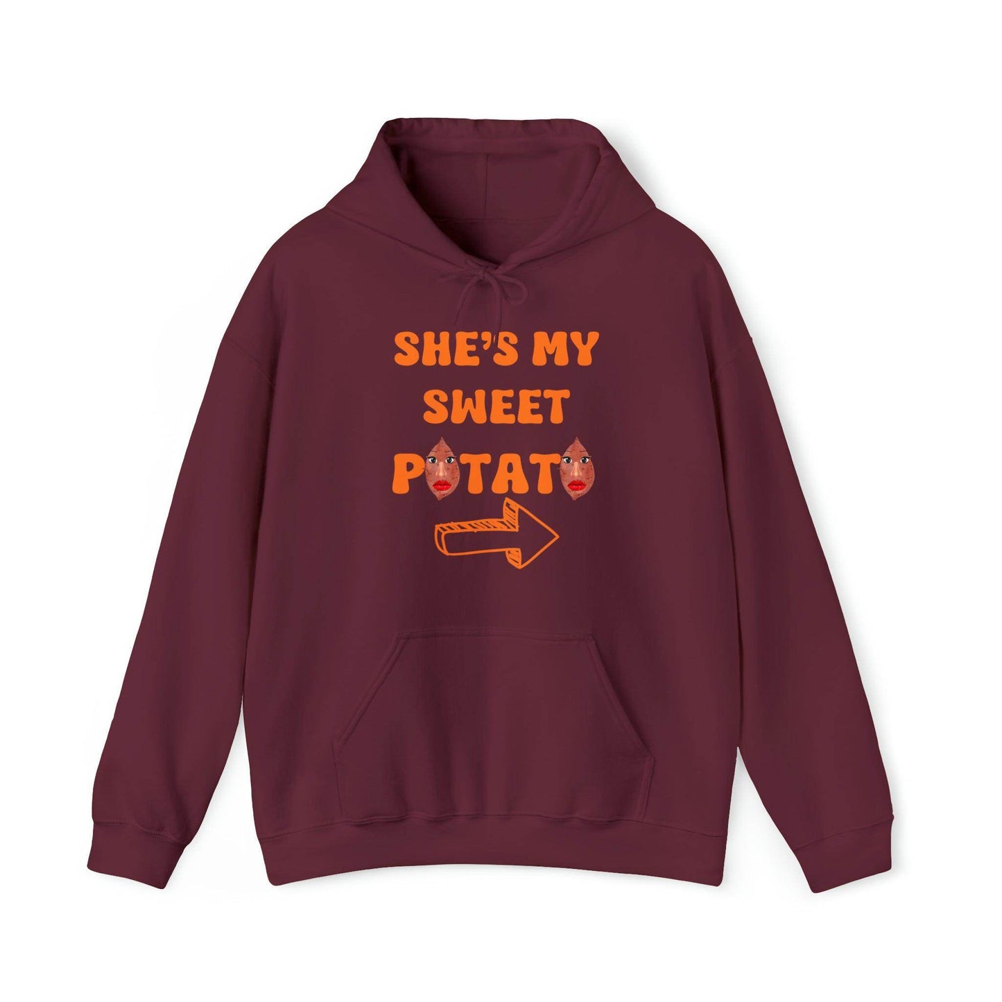 She's My Sweet Potato Hooded Sweatshirt Funny Thanksgiving Shirt Thanksgiving Gift Trendy Thanksgiving Sweatshirt Thanksgiving Hoodie Couple Matchinggift - Giftsmojo