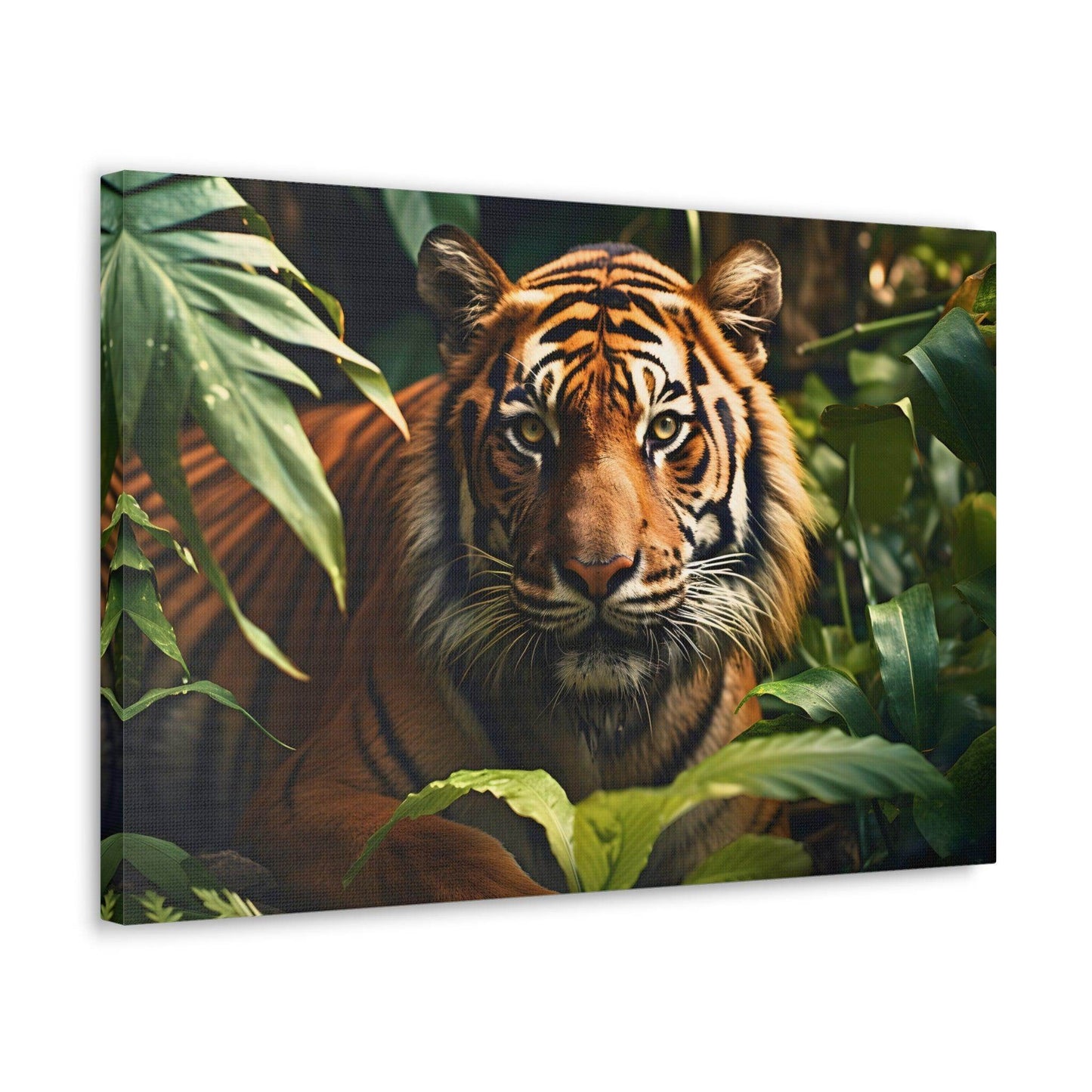 Tiger In Nature Art Canvas Gallery Wraps Tiger Print Large Canvas Art Animal Wall Art minimalist Wall Art Lover Gift - Giftsmojo