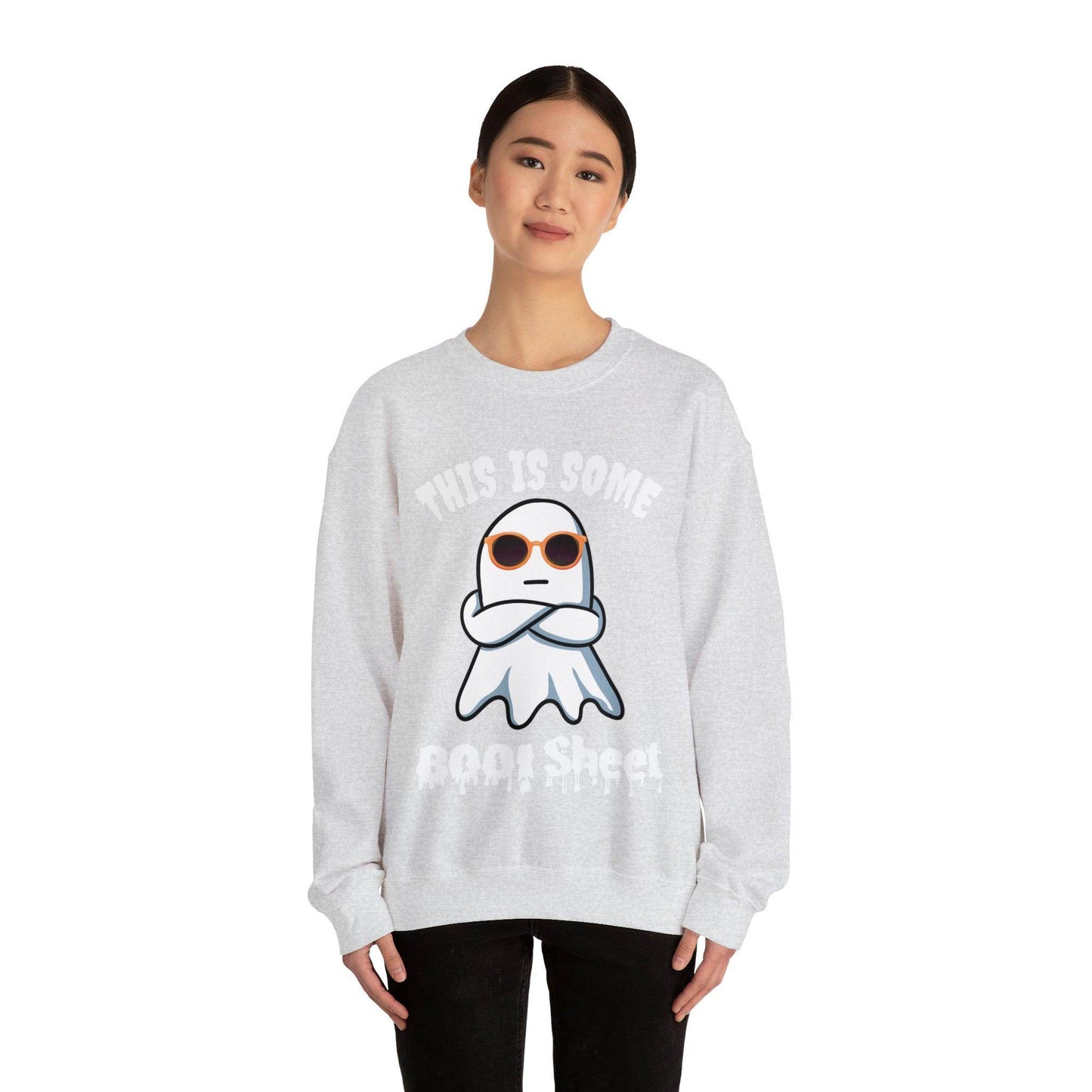 This Is Some Boo Sheet Ghost Sweatshirt Cute Ghost Sweatshirt Boo Ghost Sweatshirt Gift Shirt Funny Halloween Shirt Spooky Season Shirt - Giftsmojo