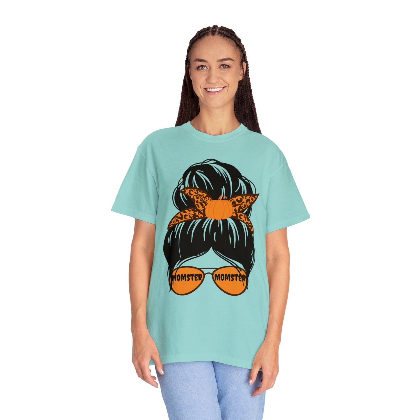 Leopard Print Retro Halloween Tshirt, Momster Shirt, Vintage Shirt Halloween Shirt Comfort color - Giftsmojo