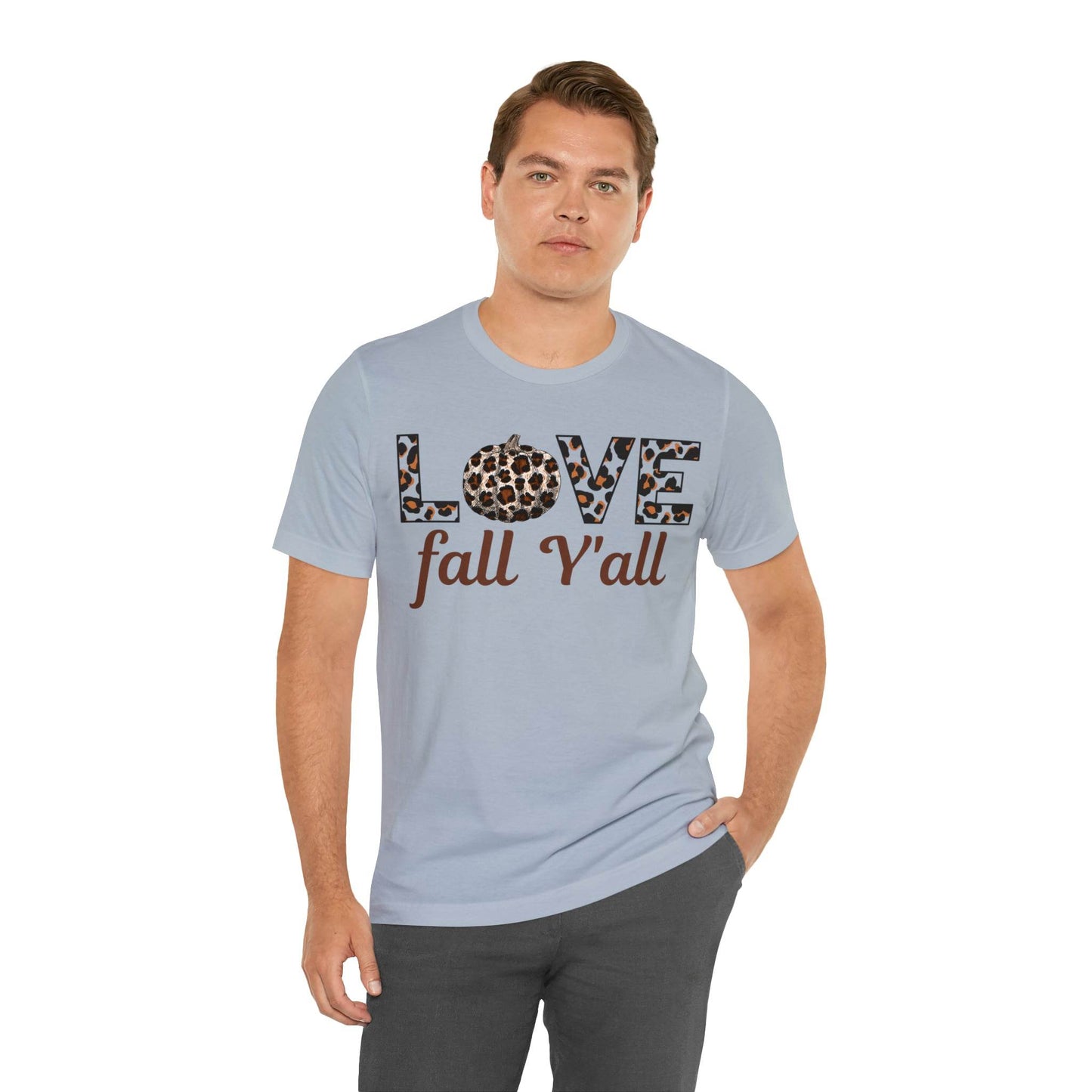 Leopard Print Love Fall Y'all Love Fall shirt Fall lover gift - Giftsmojo