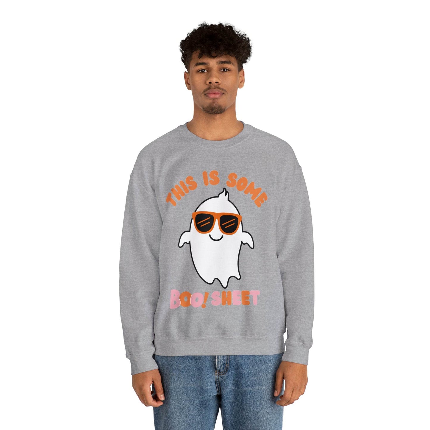 This Is Some Boo Sheet Ghost Sweatshirt Cute Ghost Sweatshirt Boo Ghost Sweatshirt Gift Shirt Funny Halloween Shirt Spooky Season Shirt - Giftsmojo