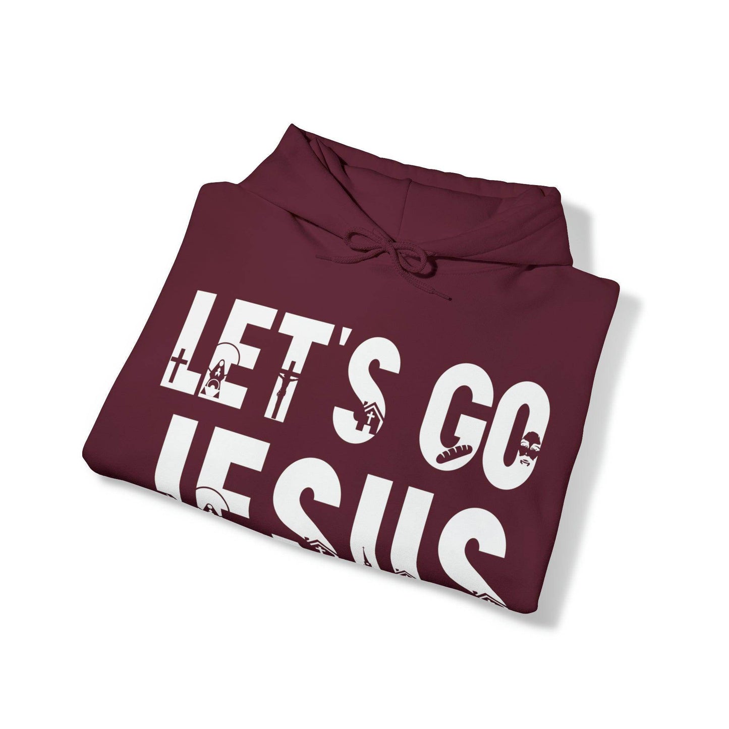 Let's Go Jesus Hooded Sweatshirt Funny Christian Shirt Christian Gift Trendy Christian Sweatshirt Religious Sweatshirt Jesus Hoodie Faith Shirt - Giftsmojo