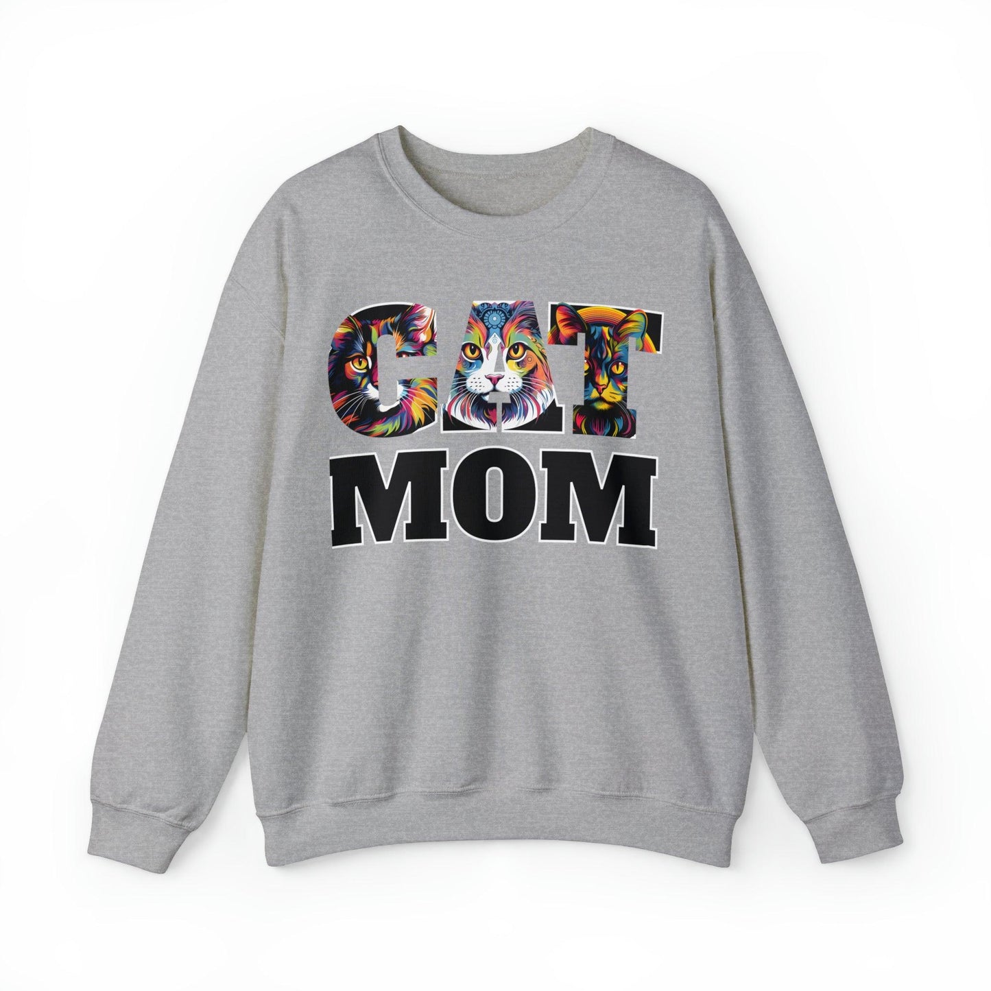 Cat Mom Sweatshirt Cat Sweatshirt Cat Crewneck Sweatshirt Cat Mom Gift Cat Lover Gift Cat Mama Shirt Cat Lover Sweater Animal Lover Gift