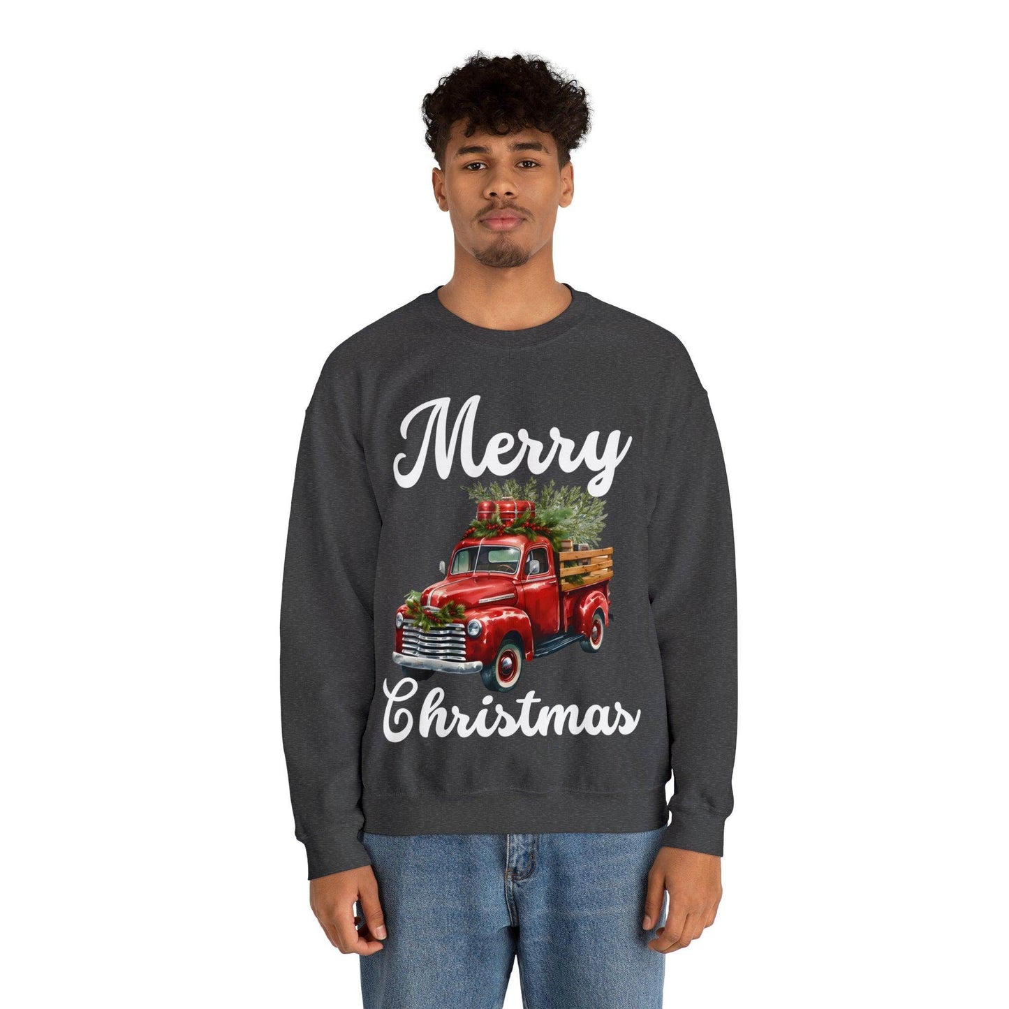 Christmas Tree Truck Sweatshirt Christmas Truck Sweatshirt Christmas Sweater Tree Truck Shirt Christmas Sweatshirt Tree Sweat Pine Tree - Giftsmojo