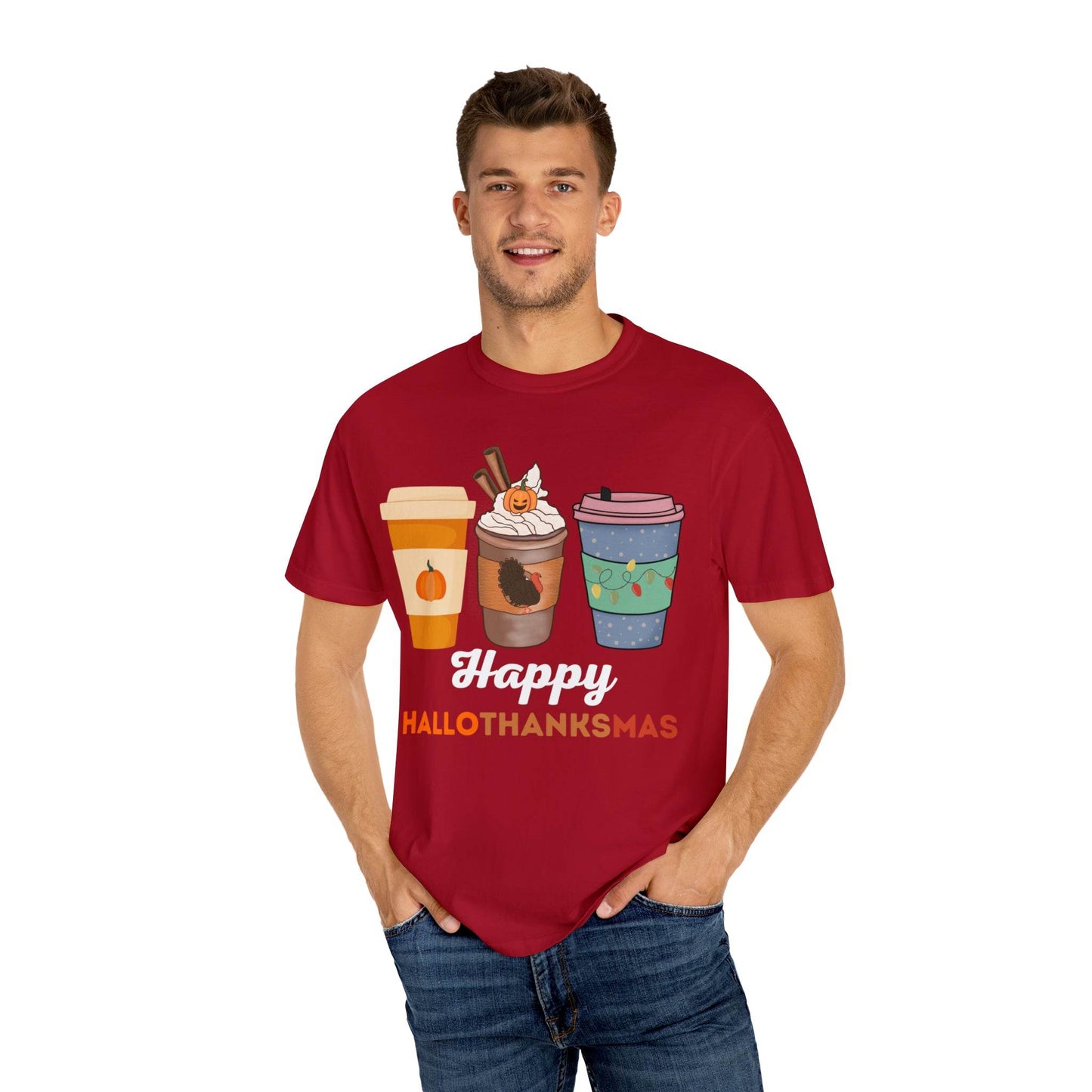 Happy HALLOTHANKSMAS Gift for Fall Halloween Thanksgiving Christmas Gift - Giftsmojo