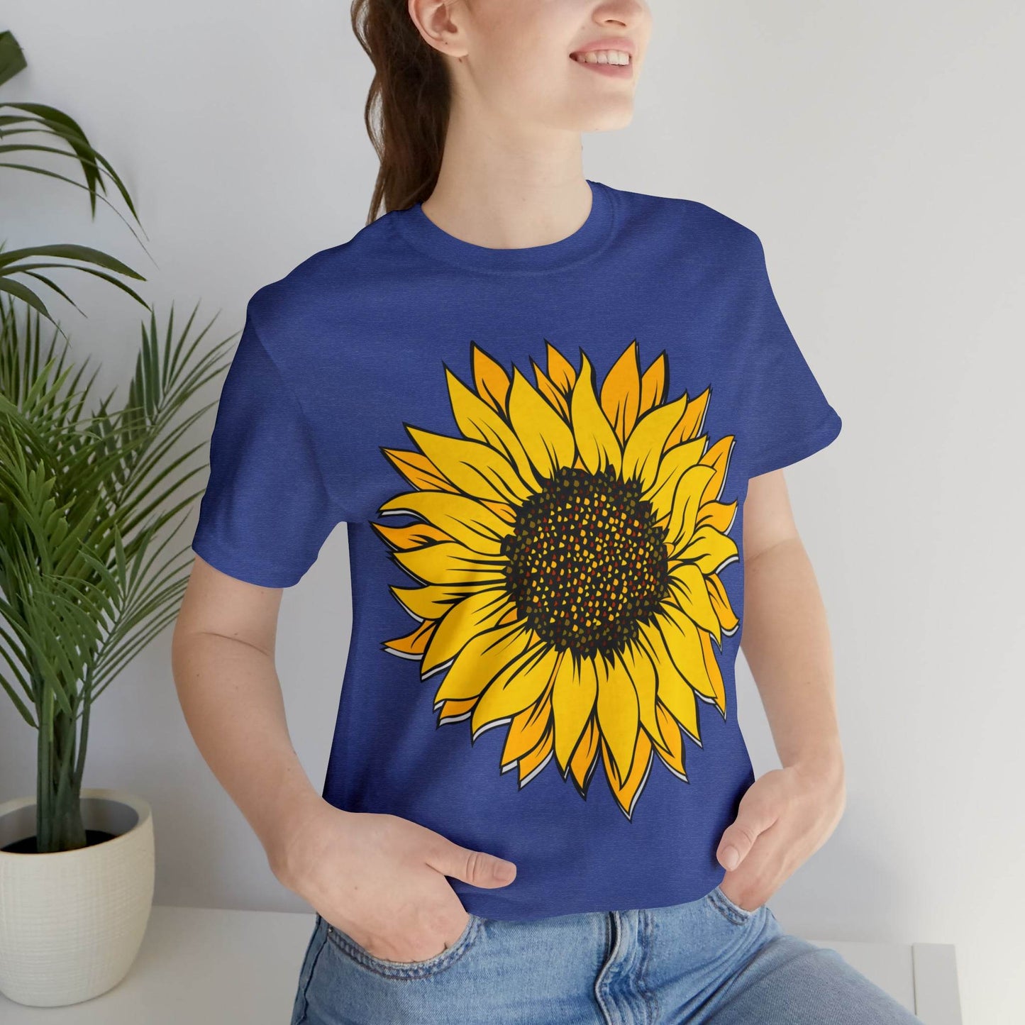 Sunflower Shirt, Floral Tee Shirt, Flower Shirt, Garden Shirt, Womens Fall Summer Shirt Sunshine Tee, Gift for Gardener, Nature lover shirt - Giftsmojo