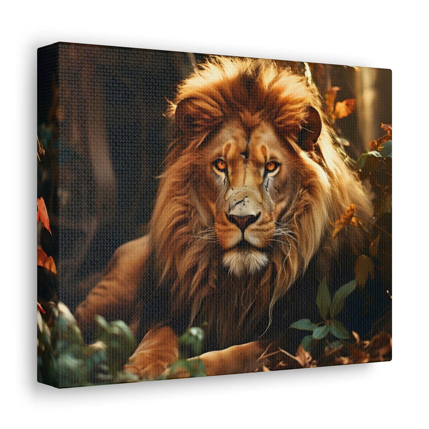 Lion In Nature Art Canvas Gallery Wraps Lion Print Large Canvas Art Animal Wall Art minimalist Wall Art Lover Gift - Giftsmojo